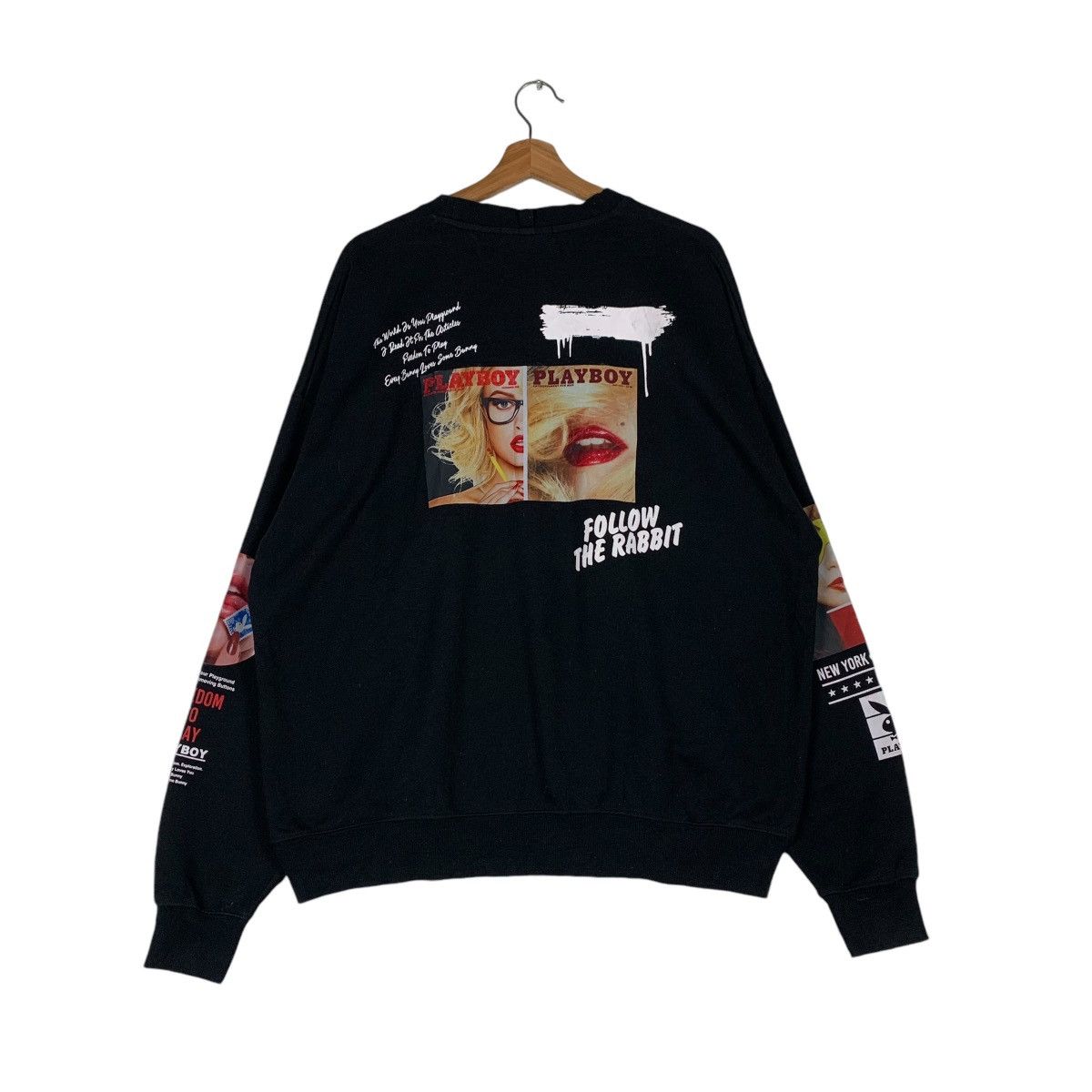 Playboy PLAYBOY Graphics Sweatshirt #1382-C62 Size US L / EU 52-54 / 3 - 7 Thumbnail