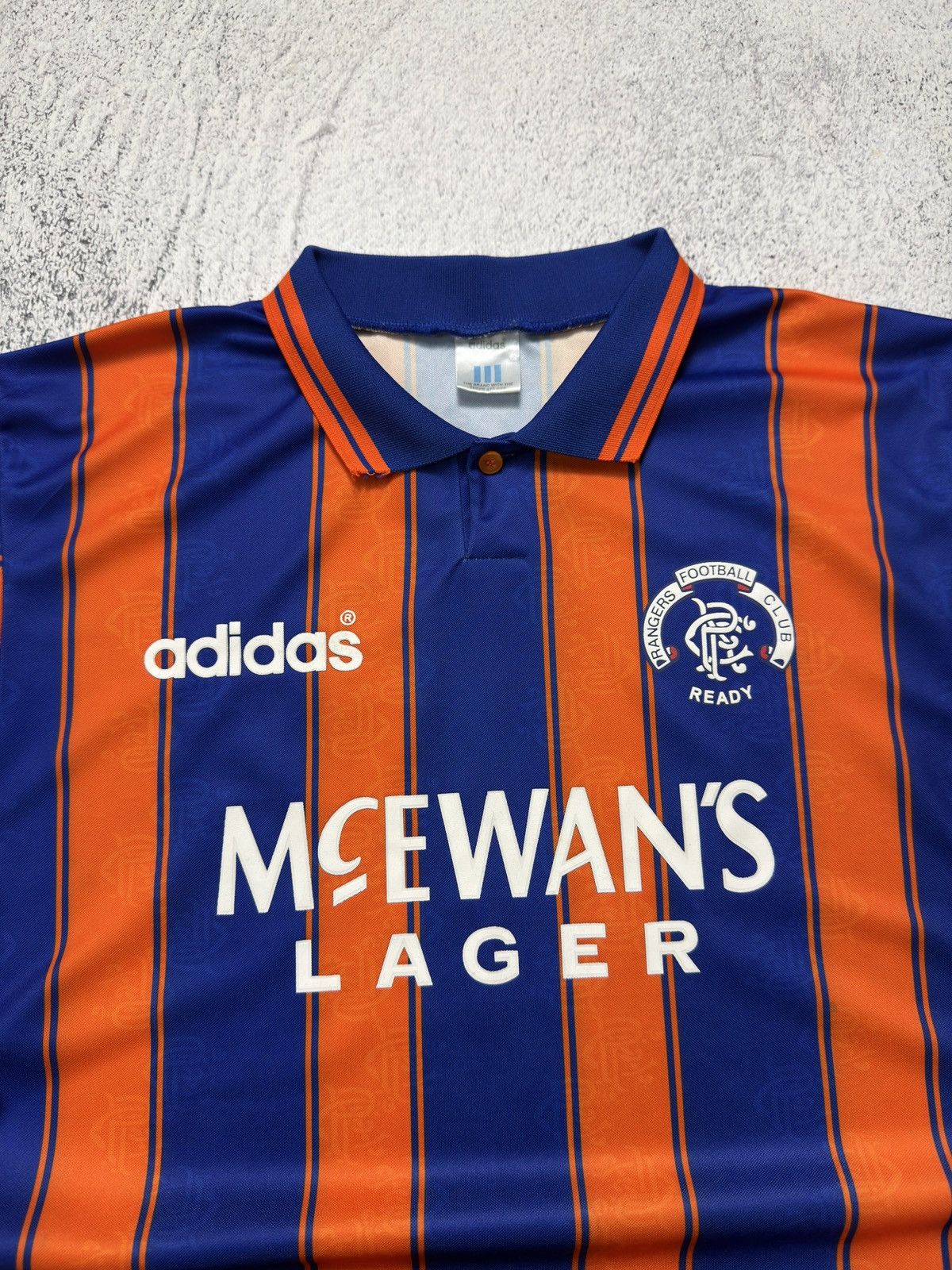 Adidas VINTAGE ADIDAS GLASGOW RANGERS 1993/1994 AWAY FOOTBALL SHIRT Size US M / EU 48-50 / 2 - 3 Thumbnail