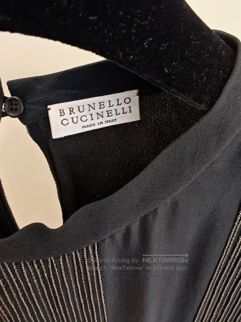 Brunello Cucinelli Brunello Cucinelli Double-Layer Silk Top Size XS / US 0-2 / IT 36-38 - 3 Thumbnail