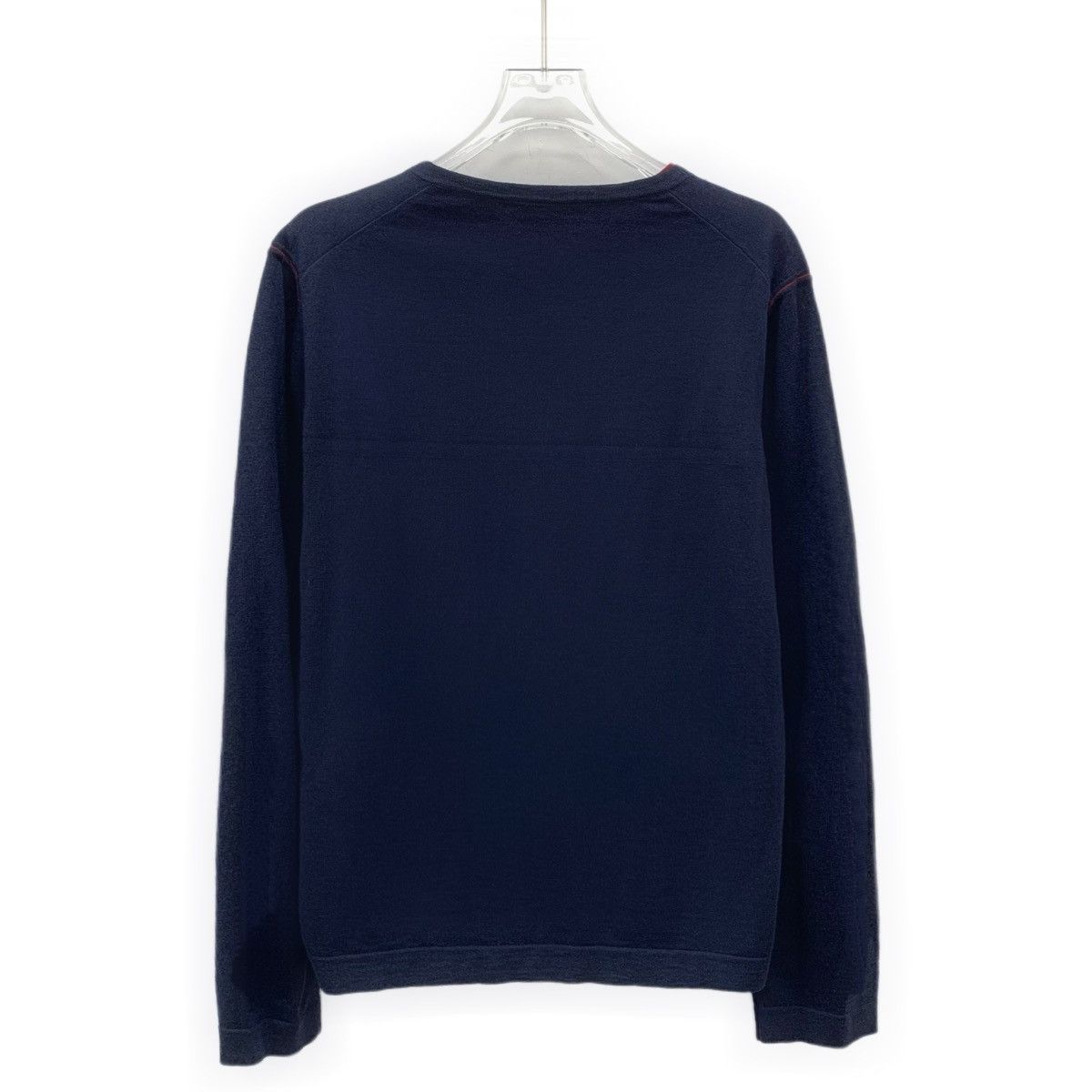 Z Zegna Zegna Wool Fake Two-piece Long Sleeve Knit Sweater K26WX Size XS / US 0-2 / IT 36-38 - 2 Thumbnail