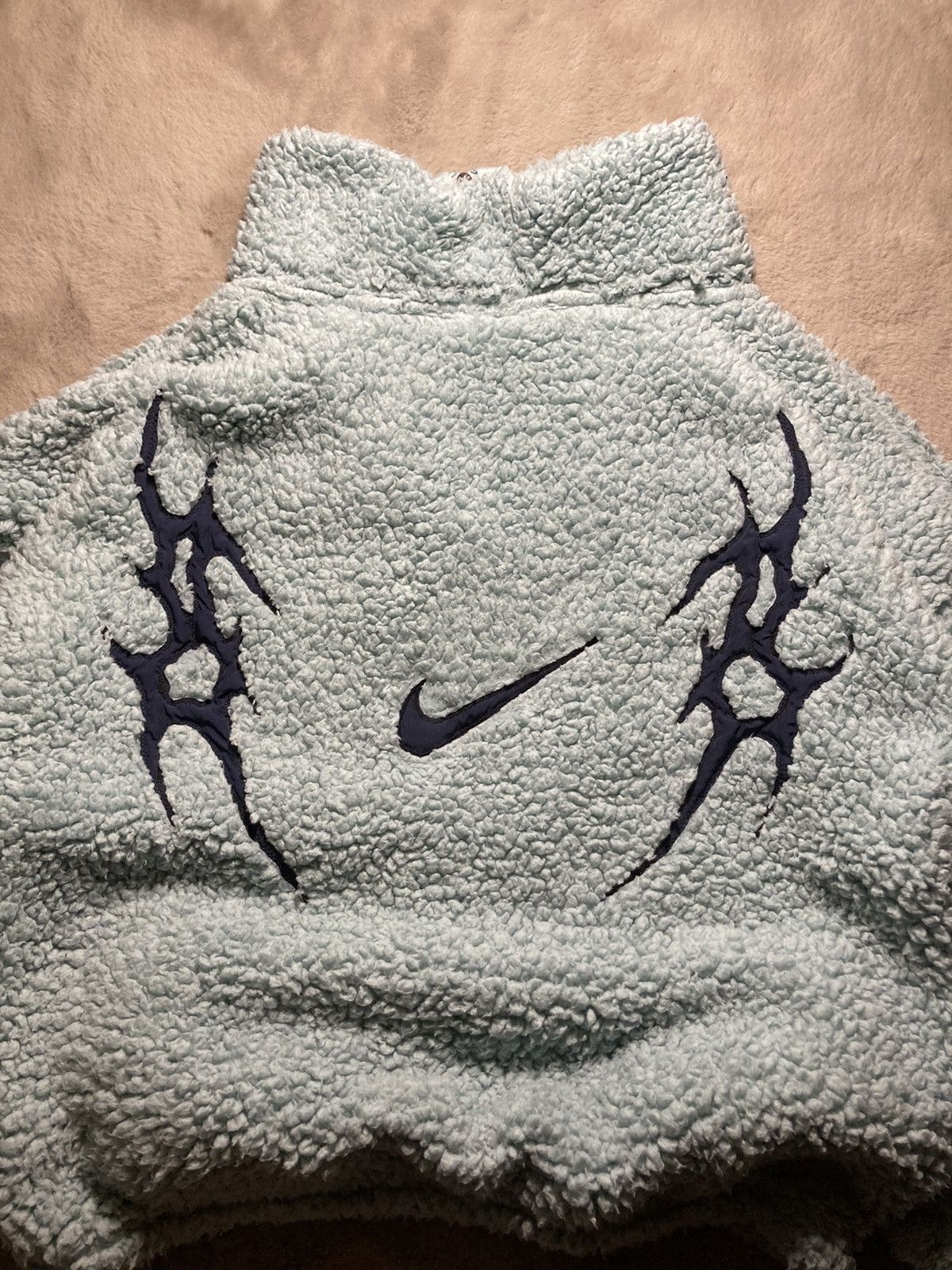 Nike × Vintage ⛩️Nike 1/3zip custom fleece vintage y2k big logo neotrible ⛩️ Size US L / EU 52-54 / 3 - 1 Thumbnail