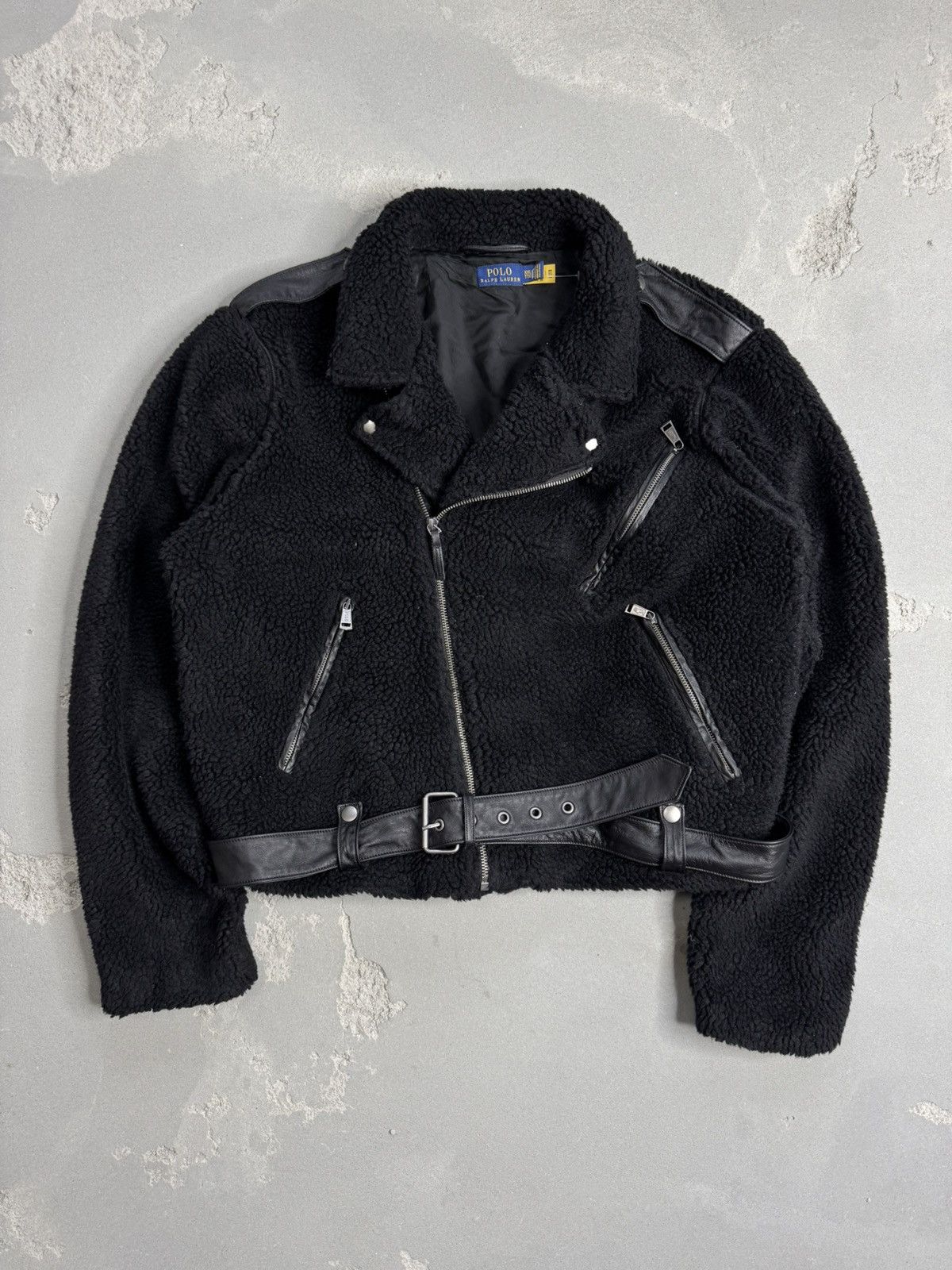 Polo Ralph Lauren Black shearling bomber Size XL / US 12-14 / IT 48-50 - 1 Thumbnail