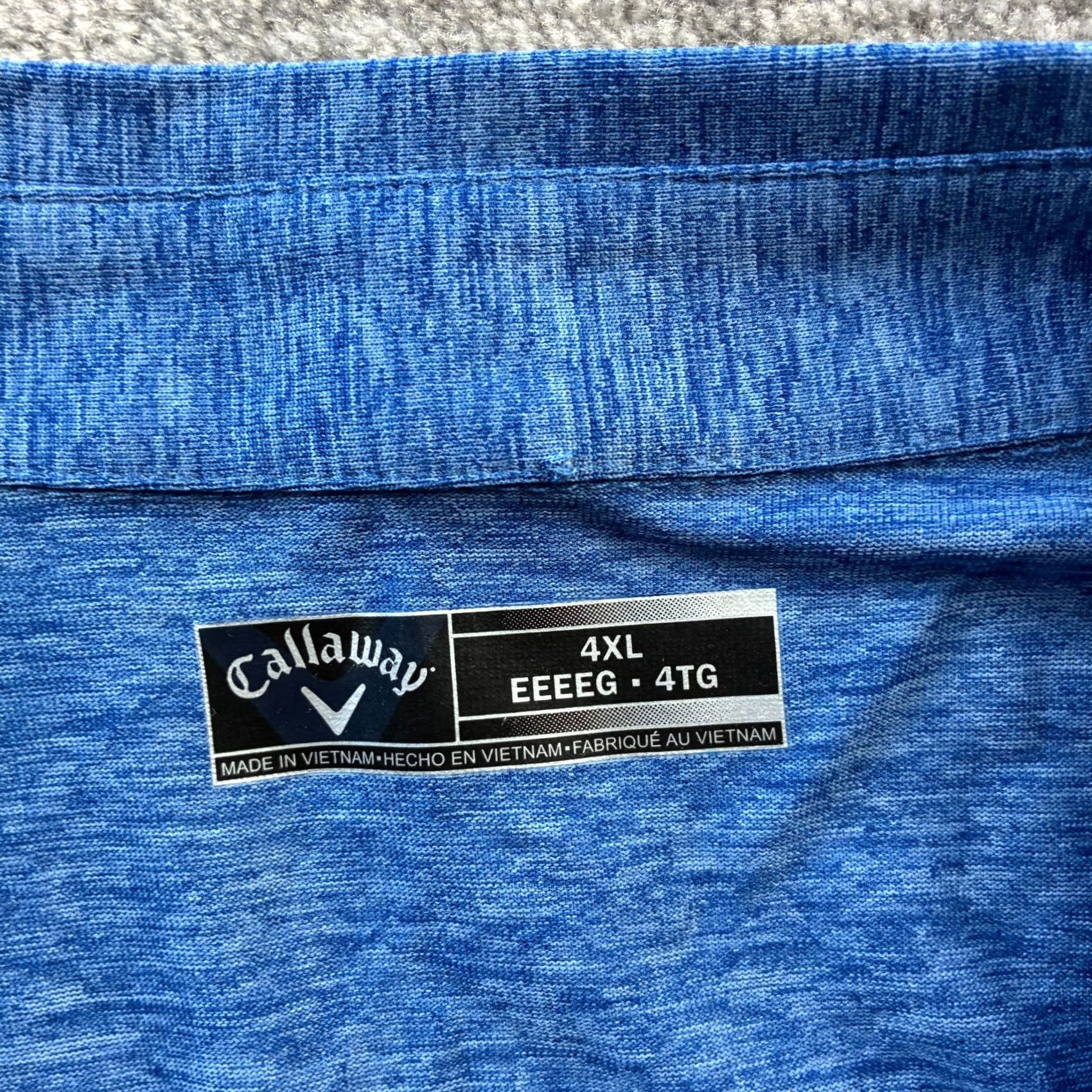 Callaway Callaway Polo Shirt Mens 4XL Blue Golf Performance Opti Dri Size US XXL / EU 58 / 5 - 6 Thumbnail