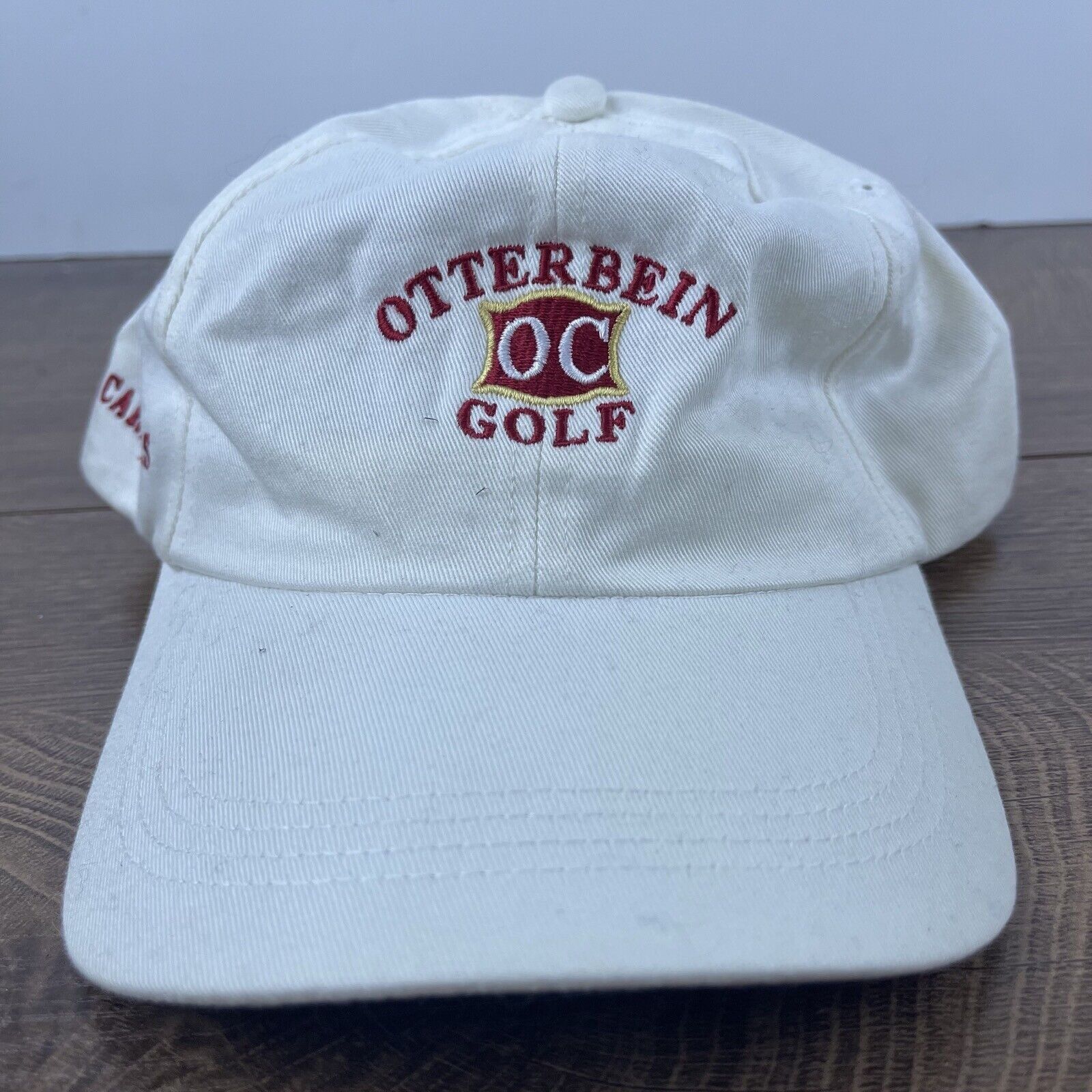Other Otterbein College Golf Hat White Cap Hat Adjustable Hat Whit Size ONE SIZE - 2 Thumbnail