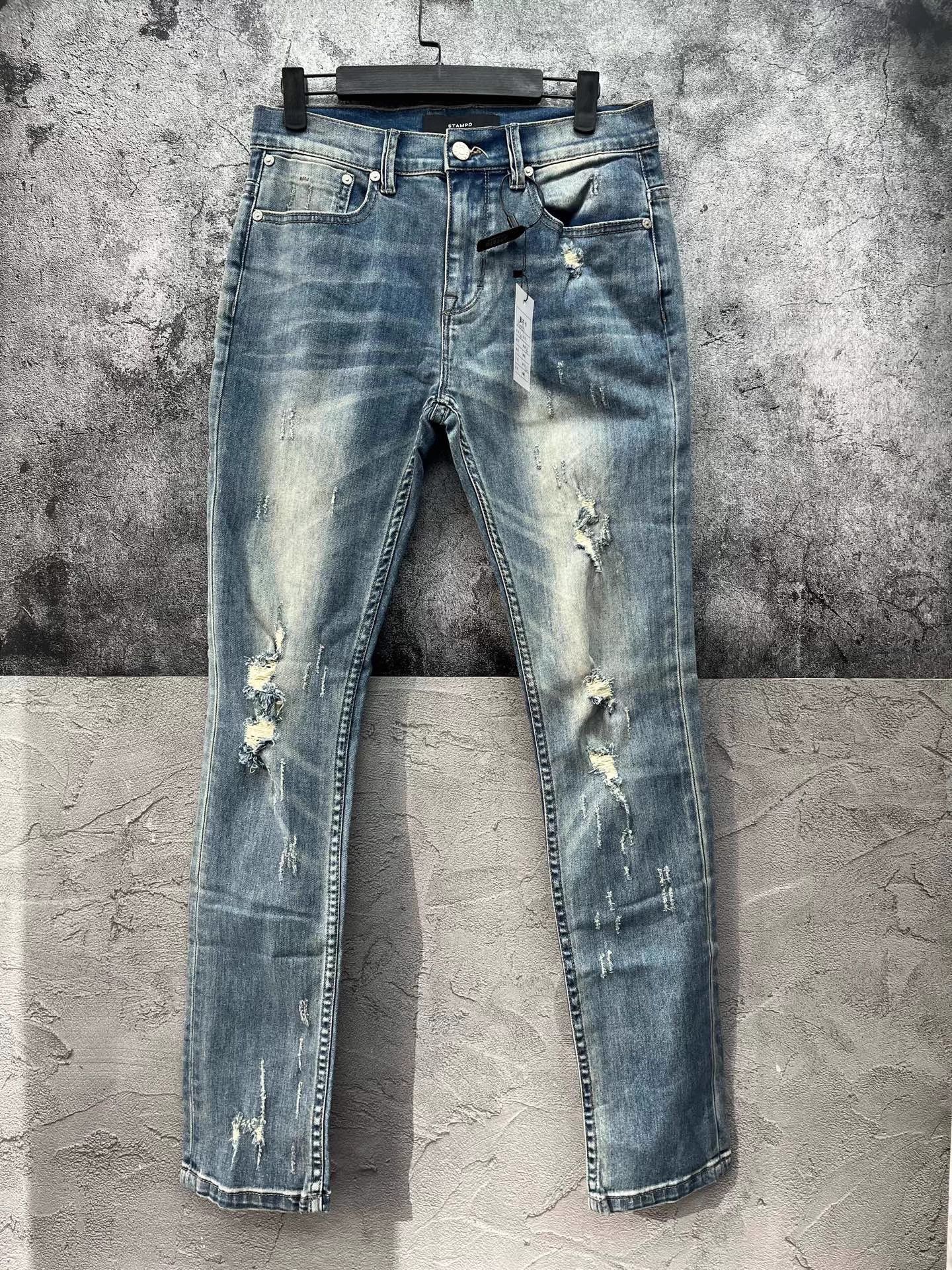 Stampd Stampd distressed straight jeans 30 Size US 30 / EU 46 - 1 Thumbnail