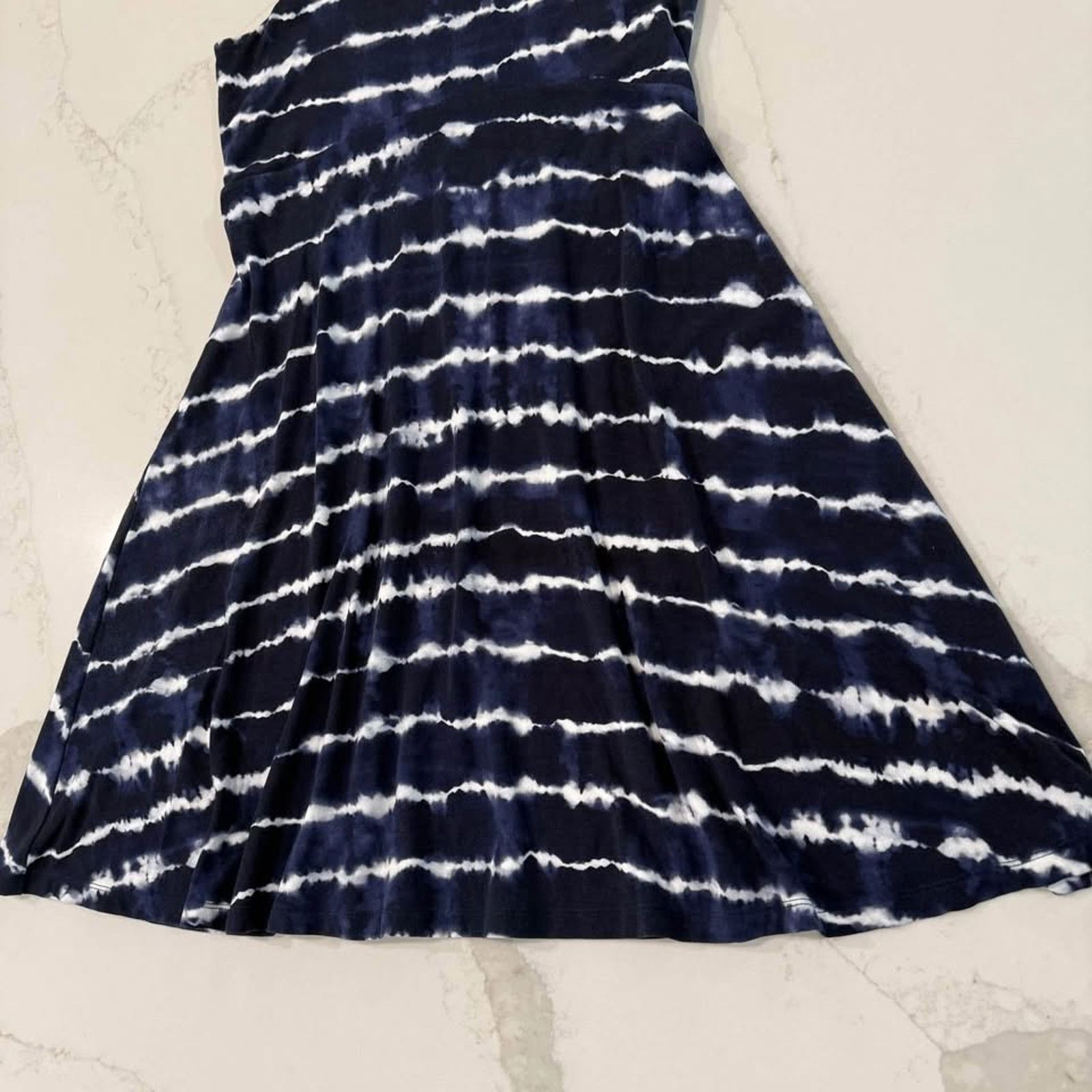 Athleta Athleta Santorini Thera Printed Dress Women's Small Navy Size S / US 4 / IT 40 - 2 Thumbnail