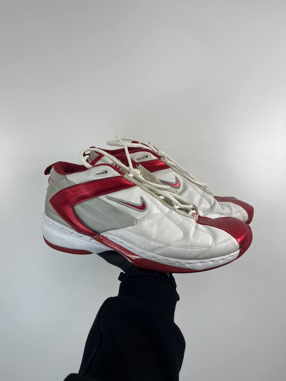 Nike Nike Air Zoom GP II 2003 White Red Basketball Shoes Size 46 Size US 12 / EU 45 - 4 Thumbnail