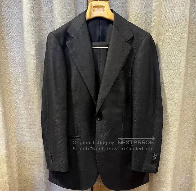 Ring Jacket navy blue tailored suit jacket for men. Size US M / EU 48-50 / 2 - 2 Thumbnail