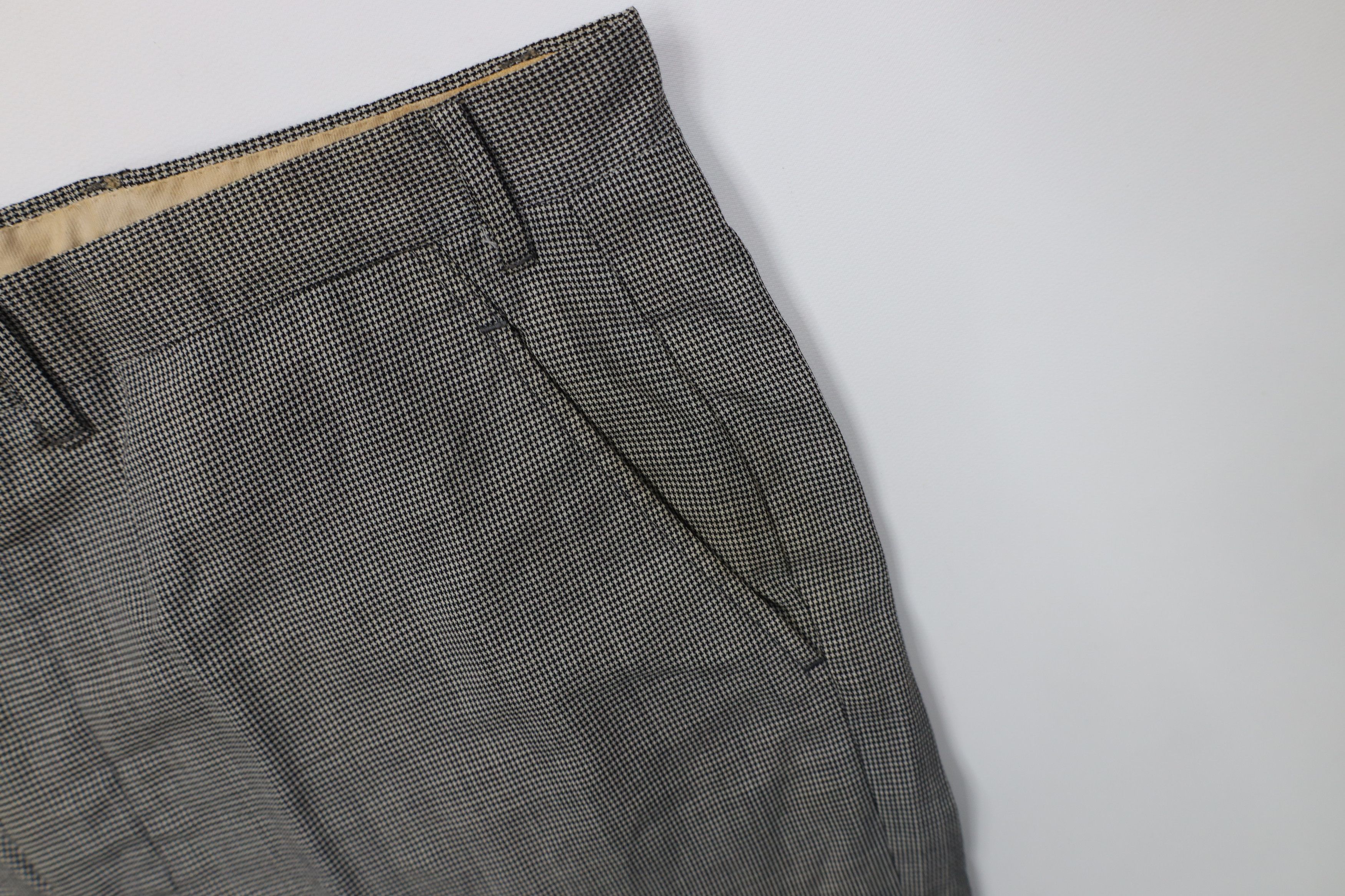 Vintage Vintage 50s Streetwear Wool Houndstooth Chino Pants USA Size US 36 / EU 52 - 6 Thumbnail
