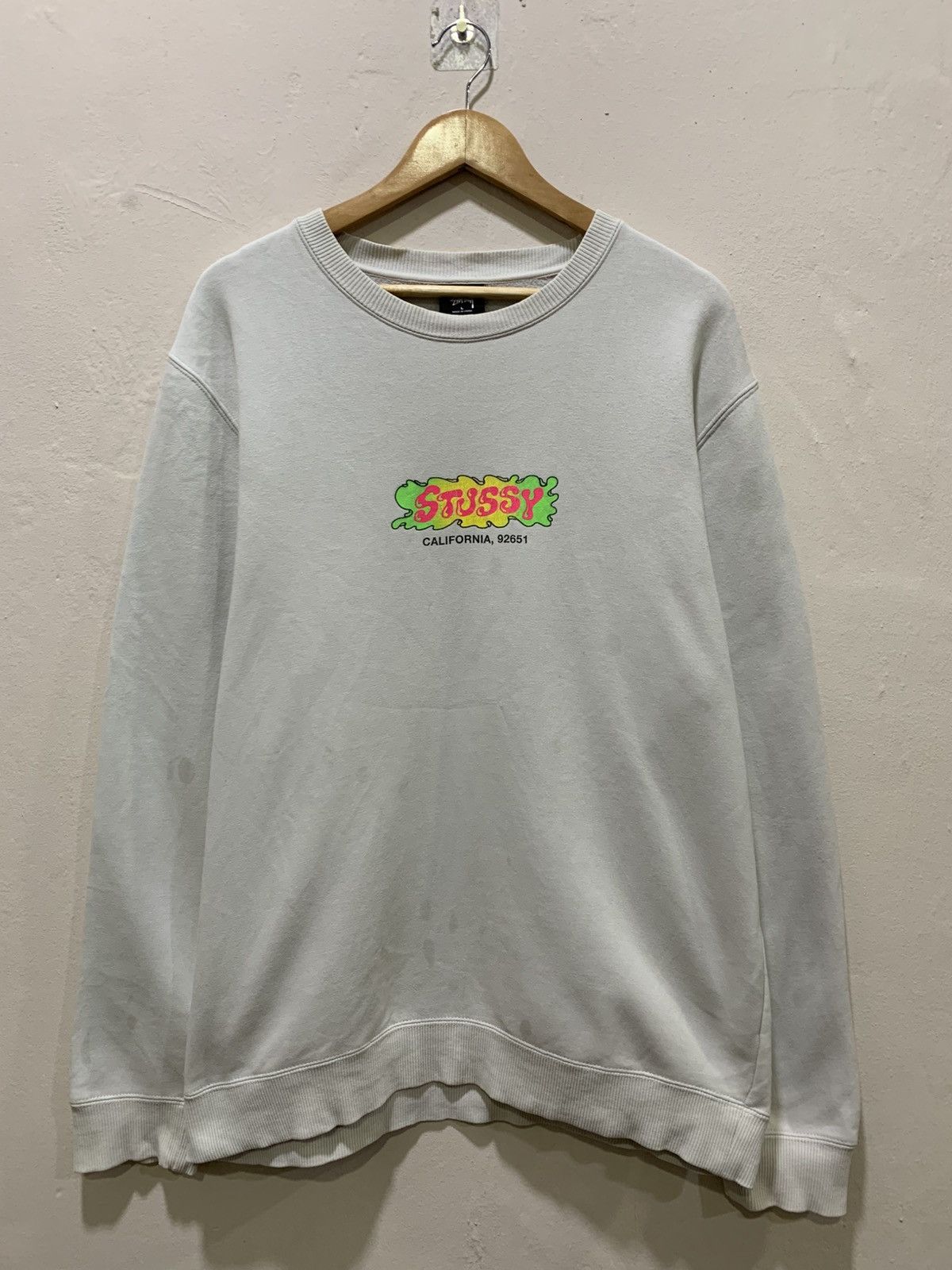 Stussy Vintage stussy centre logo california crewneck Size US L / EU 52-54 / 3 - 2 Thumbnail