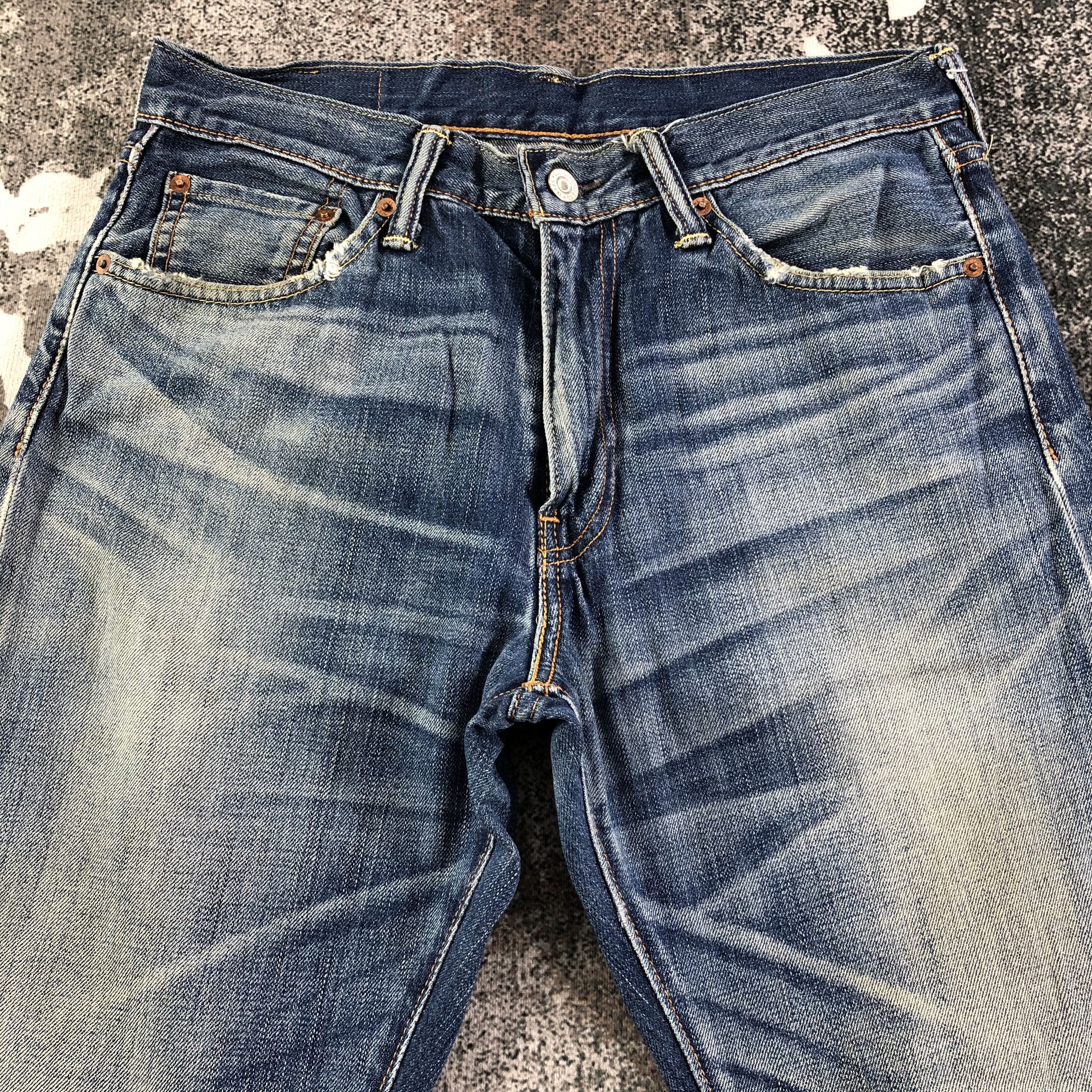 Levi's Vintage Levis 505 Jeans Faded Blue Denim KJ1853 Size US 30 / EU 46 - 3 Thumbnail