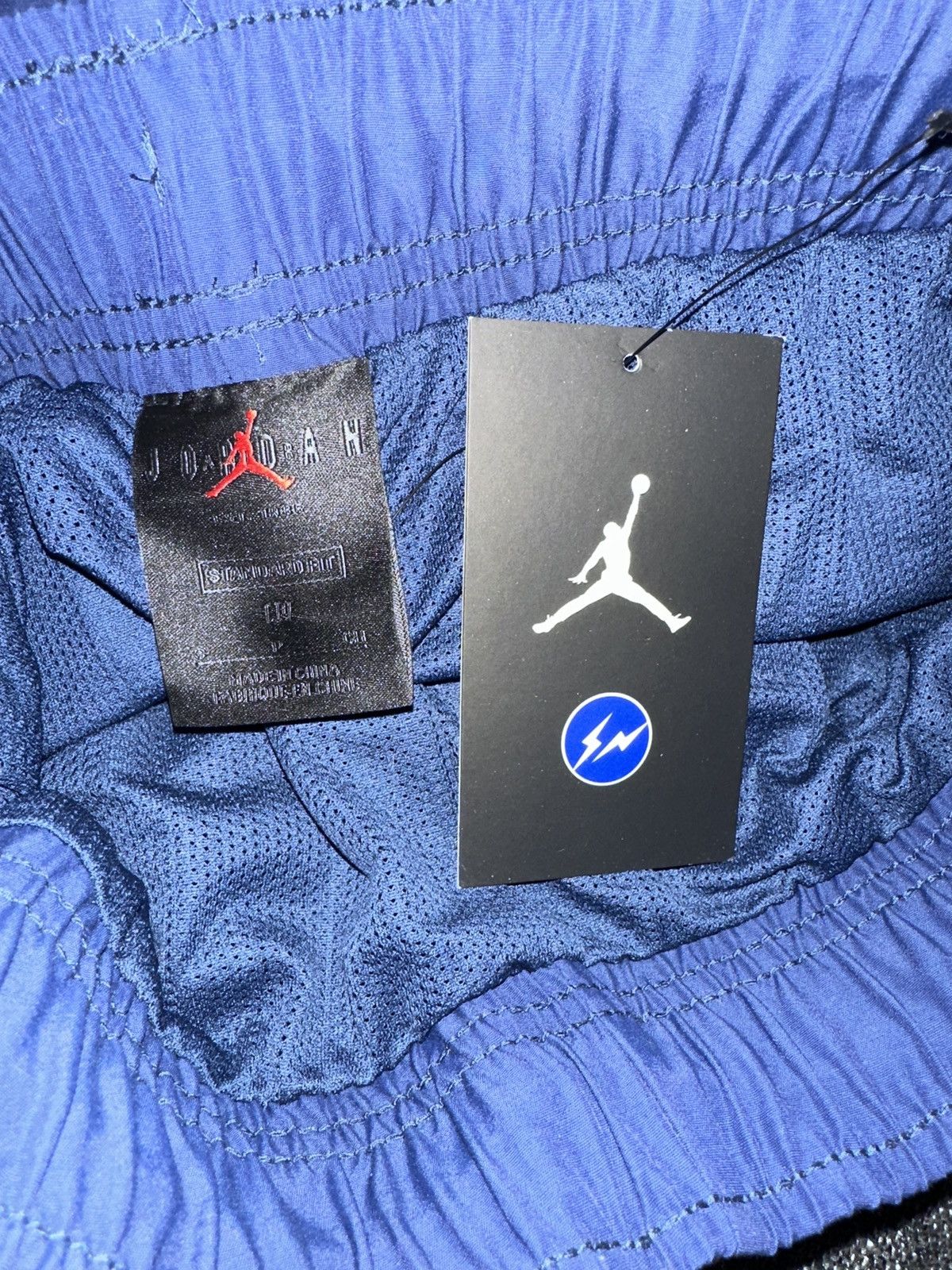 Fragment Design × Jordan Brand Air Jordan x Fragment Woven Pant 'Navy/Sport Royal/White' Size US 30 / EU 46 - 8 Thumbnail