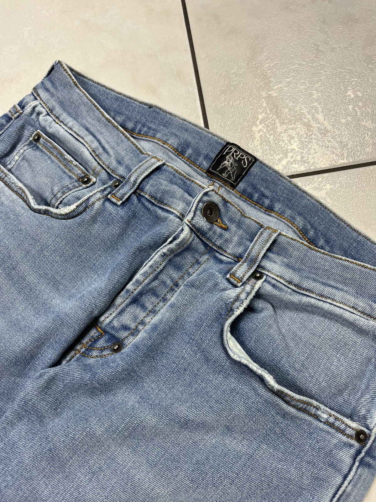 Designer × Prps PRPS windsor crop skinny fit distressed denim jeans pants Size US 32 / EU 48 - 12 Thumbnail