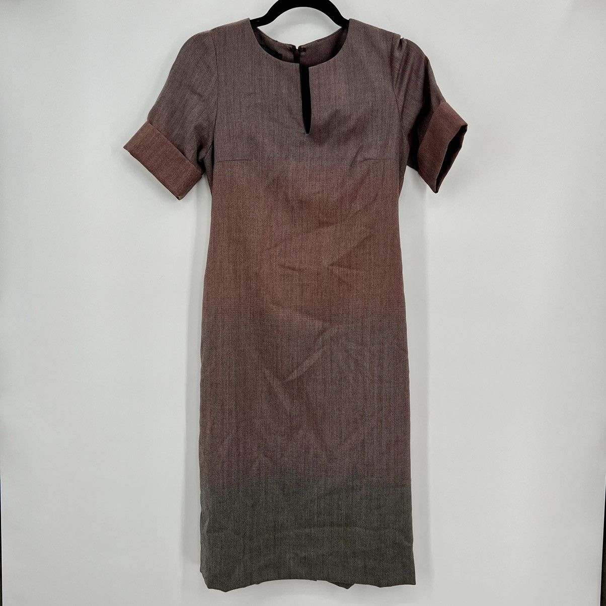 Pendleton Pendleton Ombre Virgin Wool Business Mini Dress Herringbone Size XS / US 0-2 / IT 36-38 - 1 Thumbnail