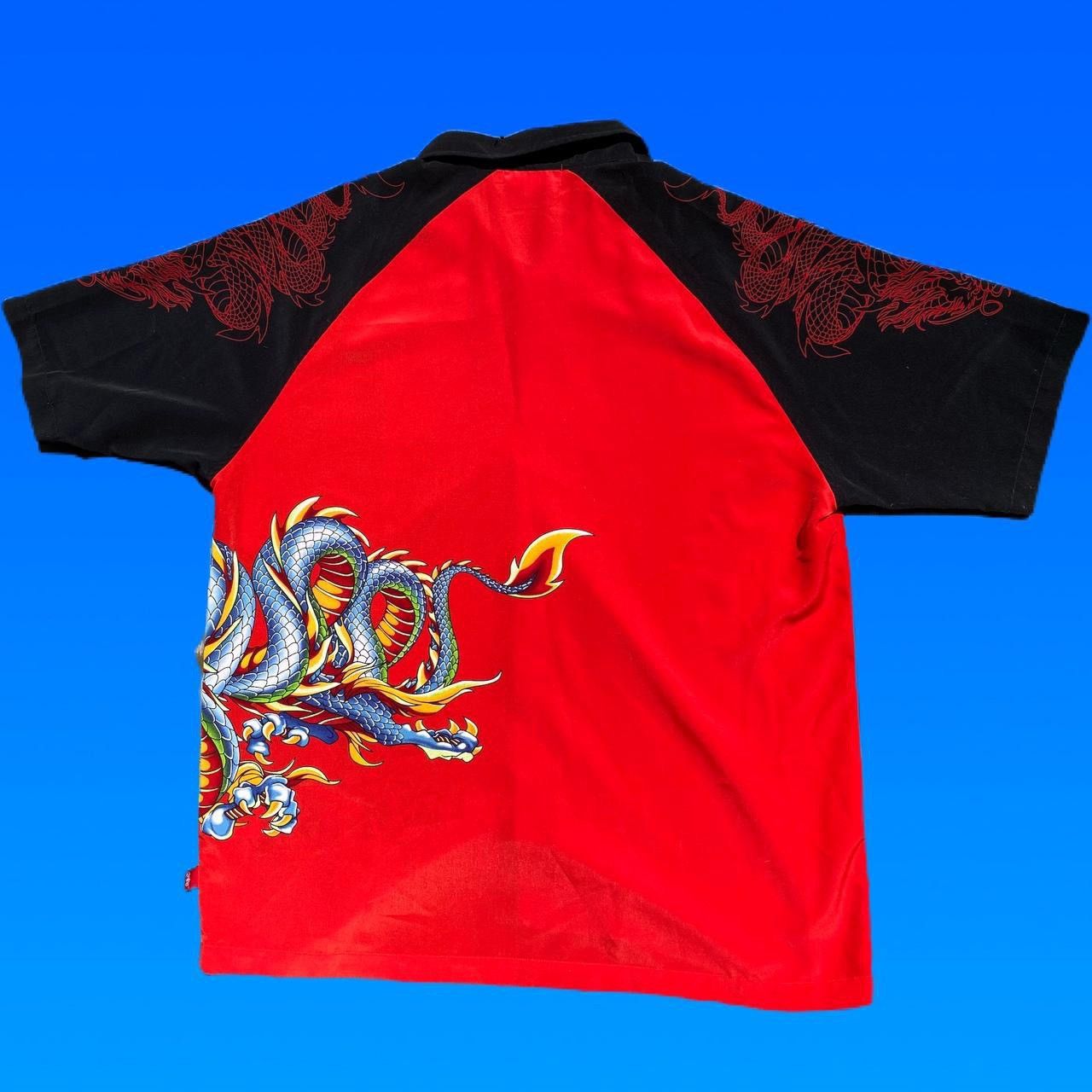 JNCO VINTAGE JNCO JEANS DRAGON BUTTON UP SHIRT Size US XL / EU 56 / 4 - 2 Thumbnail