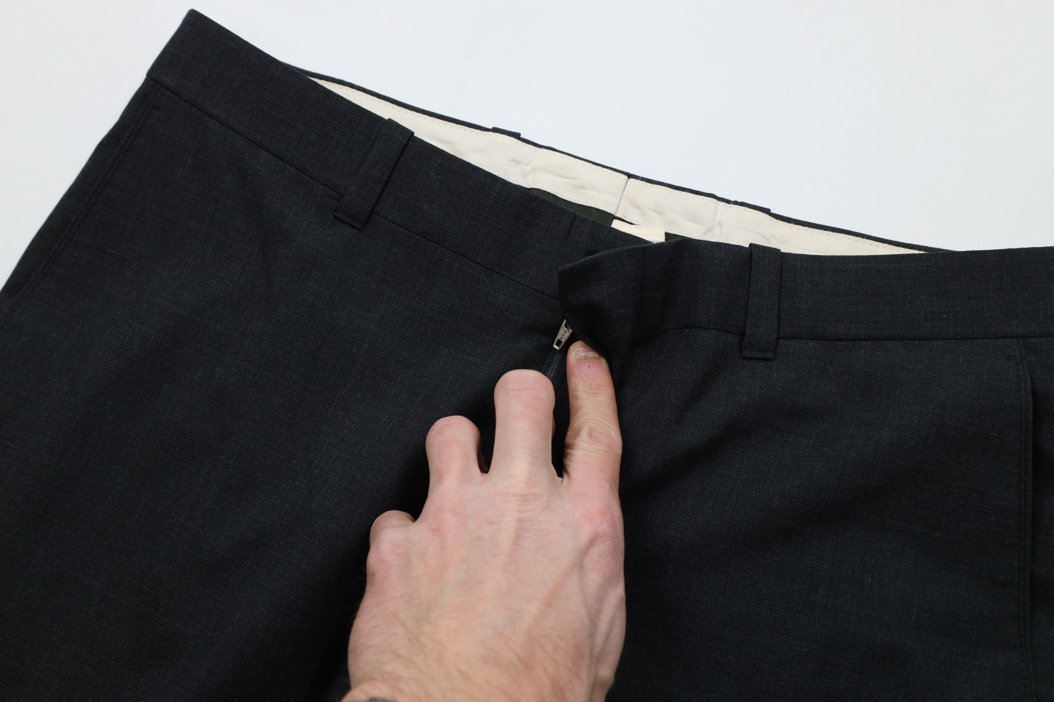 L.L. Bean Vintage 90s Y2K LL Bean Wool Knit Chino Pants Charcoal Gray Size US 32 / EU 48 - 6 Thumbnail