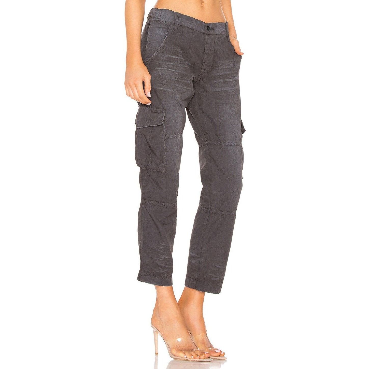 NSF NSF Basquiat Soft Black Cargo Pants Size 25" / US 0 / IT 36 - 4 Thumbnail