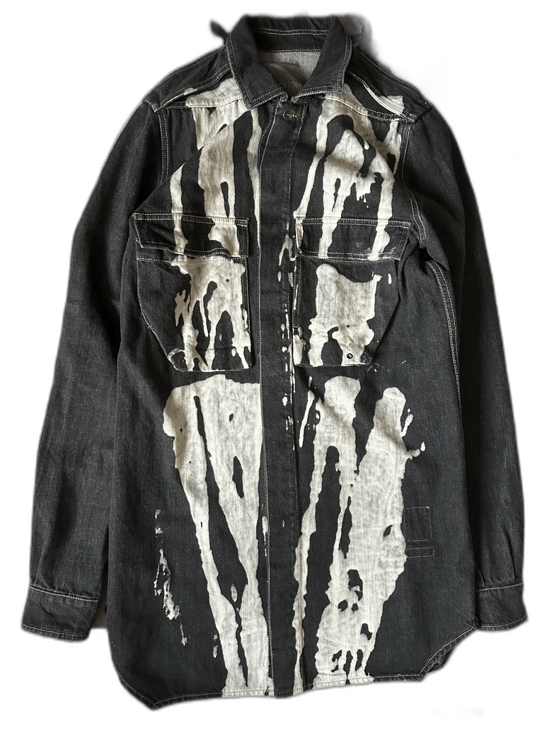 Rick Owens Rick Owens Long Pocket Denim Jacket Size US M / EU 48-50 / 2 - 1 Thumbnail