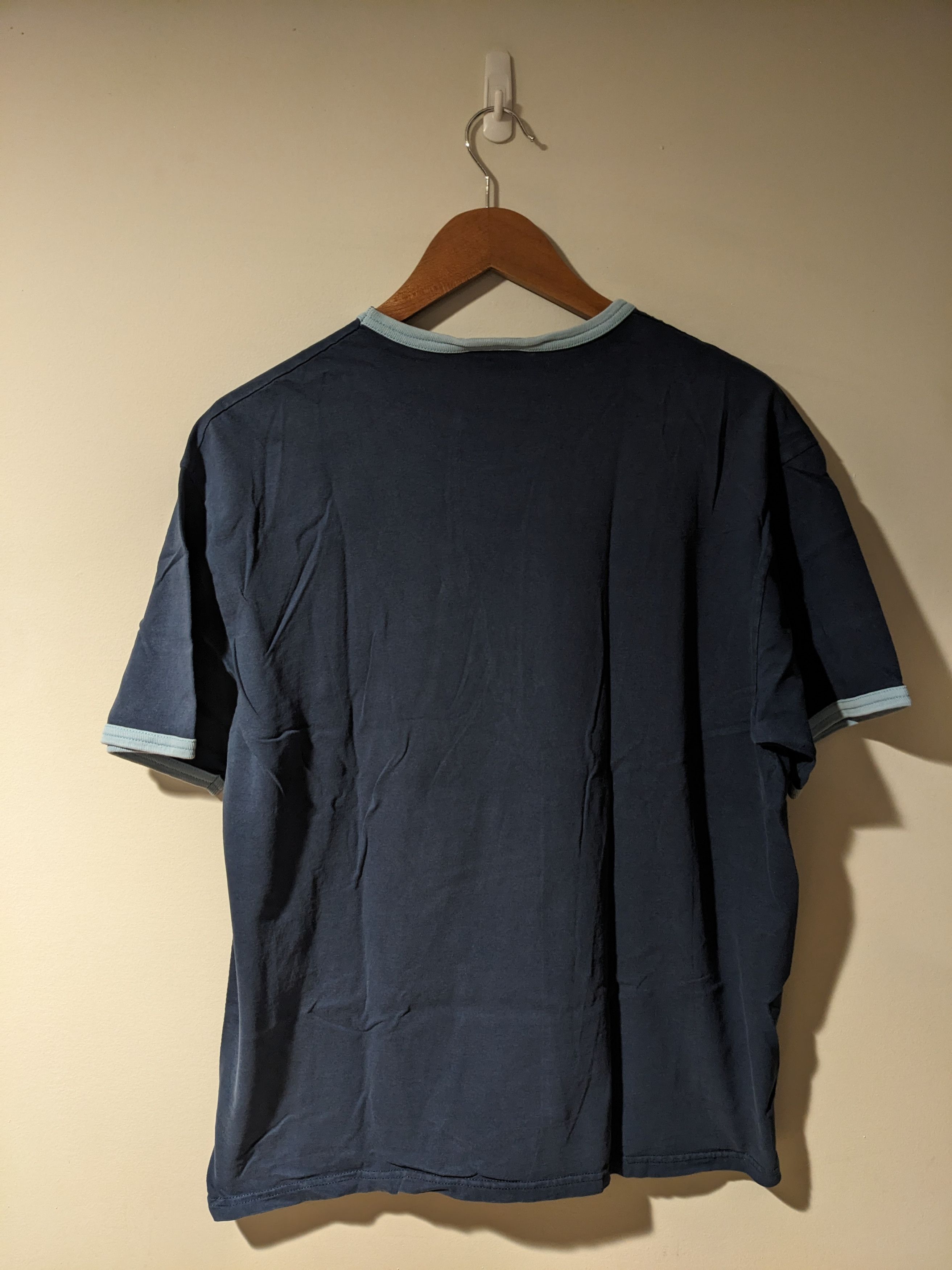 Nike × Vintage Vintage Y2K Nike Stripe Swoosh Blue X-Large T-Shirt Size US XL / EU 56 / 4 - 7 Thumbnail