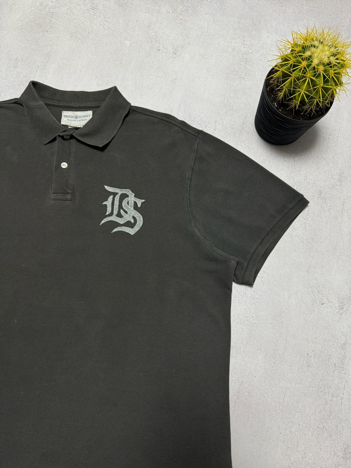 Denim & Supply Ralph Lauren × Polo Ralph Lauren × Vintage Vintage Ralph Lauren Denim Supply Polo T Shirt Gothic Logo Size US XXL / EU 58 / 5 - 4 Thumbnail