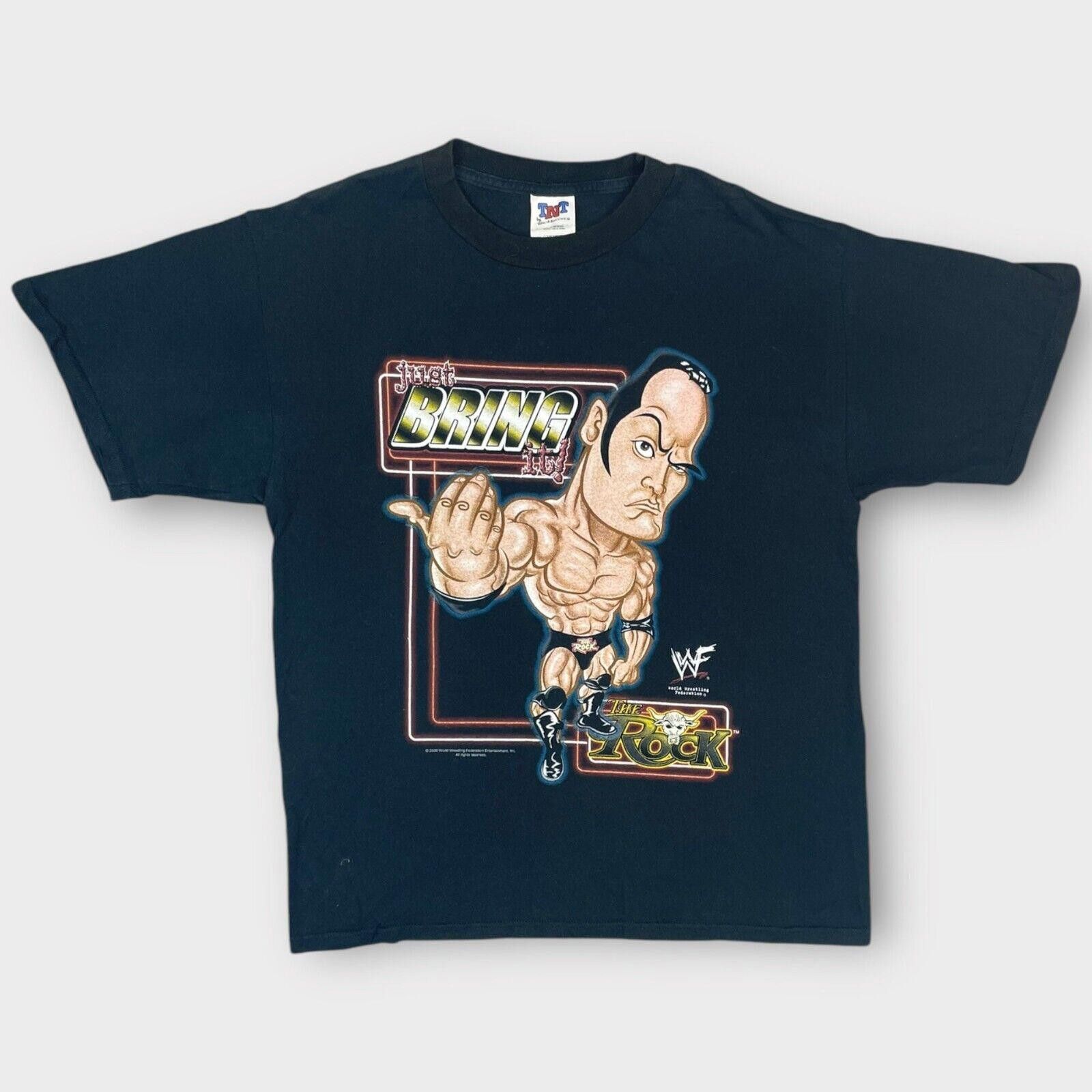 WWE 2000 The Rock Just Bring it Tee Size US L / EU 52-54 / 3 - 1 Thumbnail