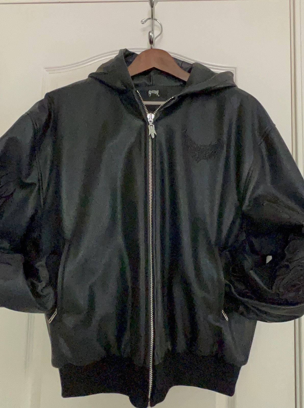 Revenge Revenge Metal Embroidered Leather Padded Bomber Black Size US S / EU 44-46 / 1 - 4 Thumbnail