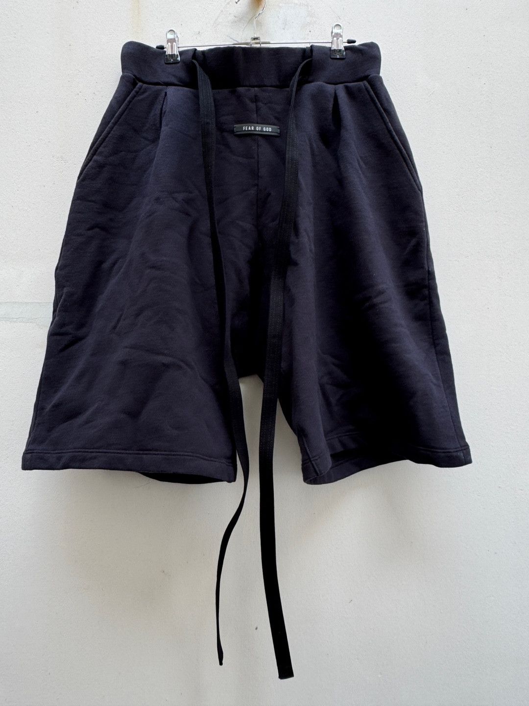 パンツ Fear of god 6th shorts Rare NWT FEAR OF GOD Sixth Collection Navy Blue Military Nylon