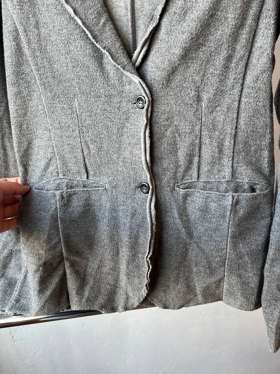 hannes roether HANNES ROETHER WOMAN GRAY AVANT GARDE BLAZER JACKET SIZE S Size S / US 4 / IT 40 - 8 Thumbnail