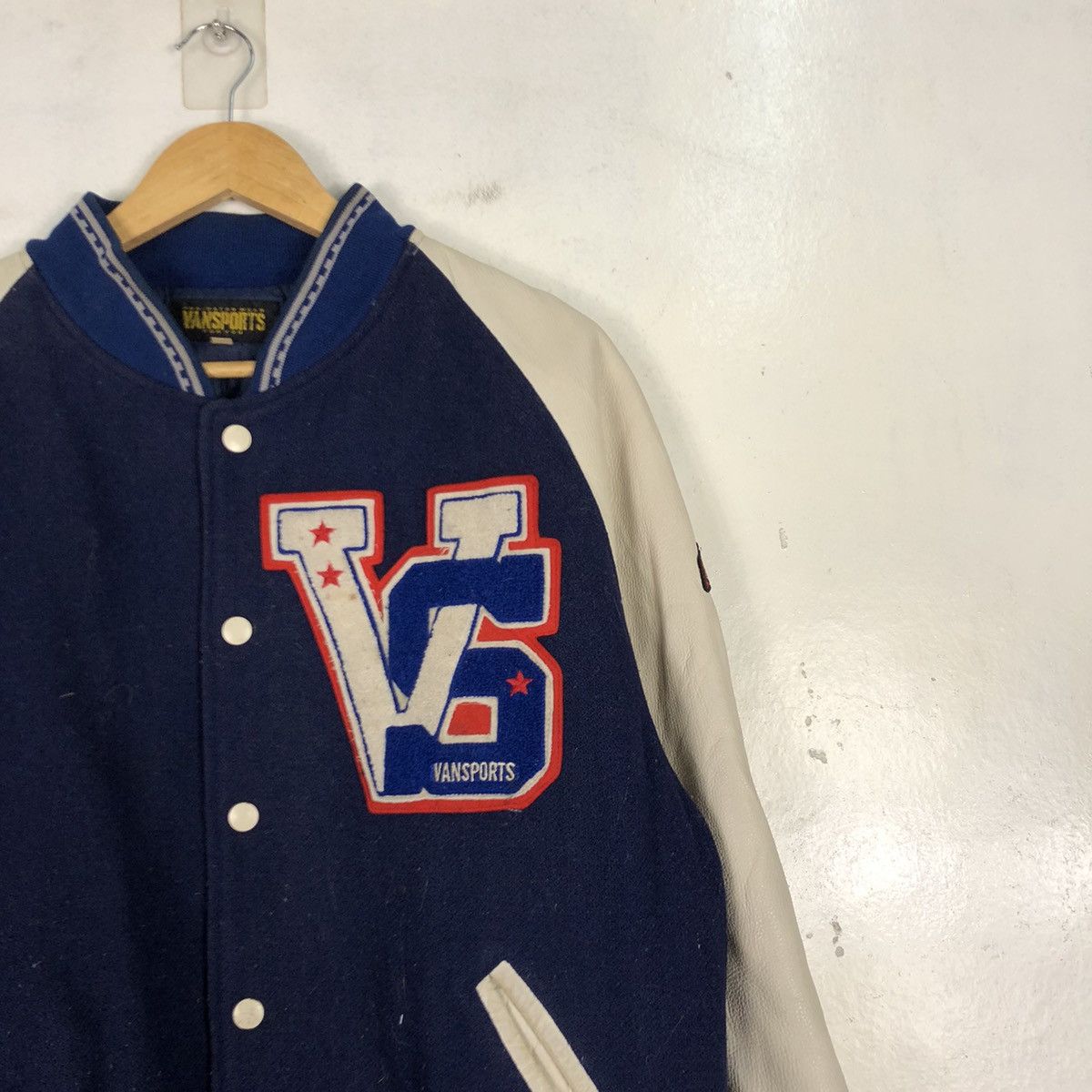 Other × Vintage Vansport Varsity Rares Wool Leather Jacket Size US M / EU 48-50 / 2 - 5 Thumbnail