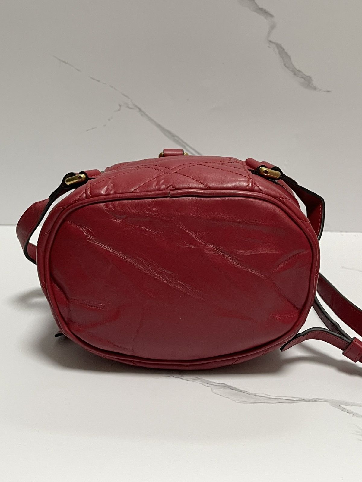 Gucci Gucci Leather Marmont Mini Backpack Size ONE SIZE - 10 Thumbnail