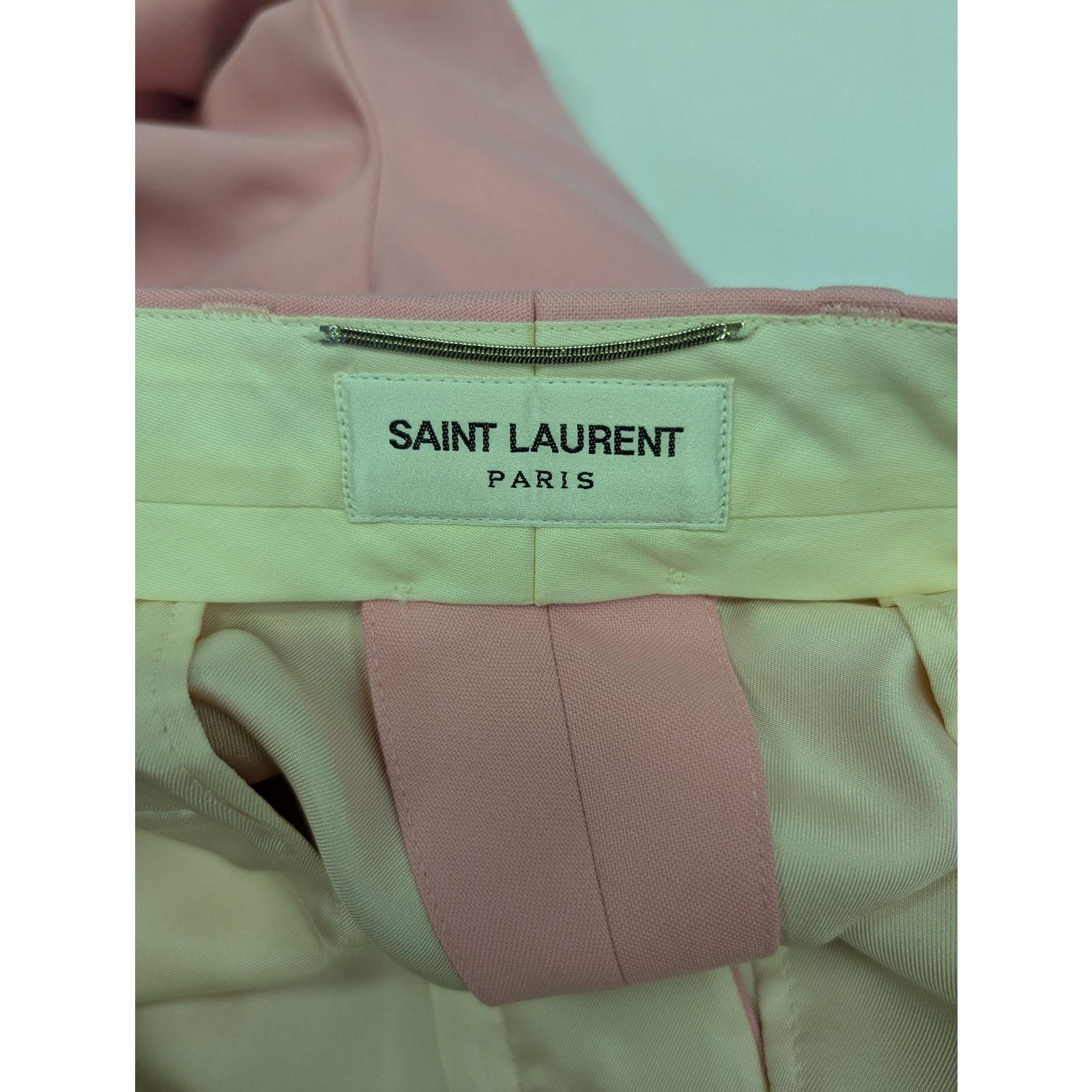 Saint Laurent Paris o1rshd1 Pantalon Constructed Barathea Pant Trouser in Rose Size US 36 / EU 52 - 12 Thumbnail