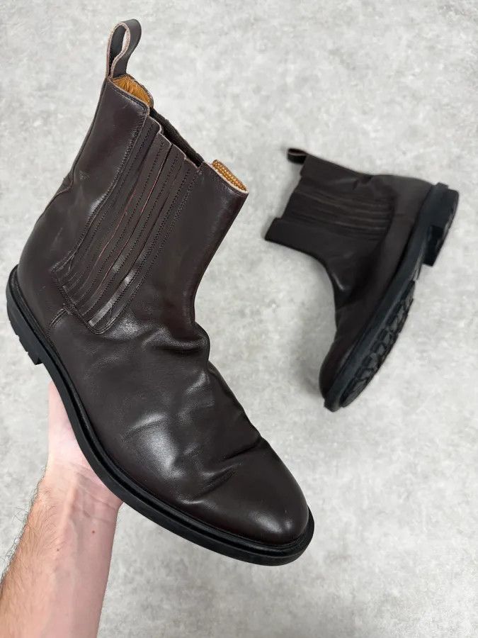 Gucci 2000s Gucci Brown Chelsea Boots Size US 10 / EU 43 - 1 Thumbnail