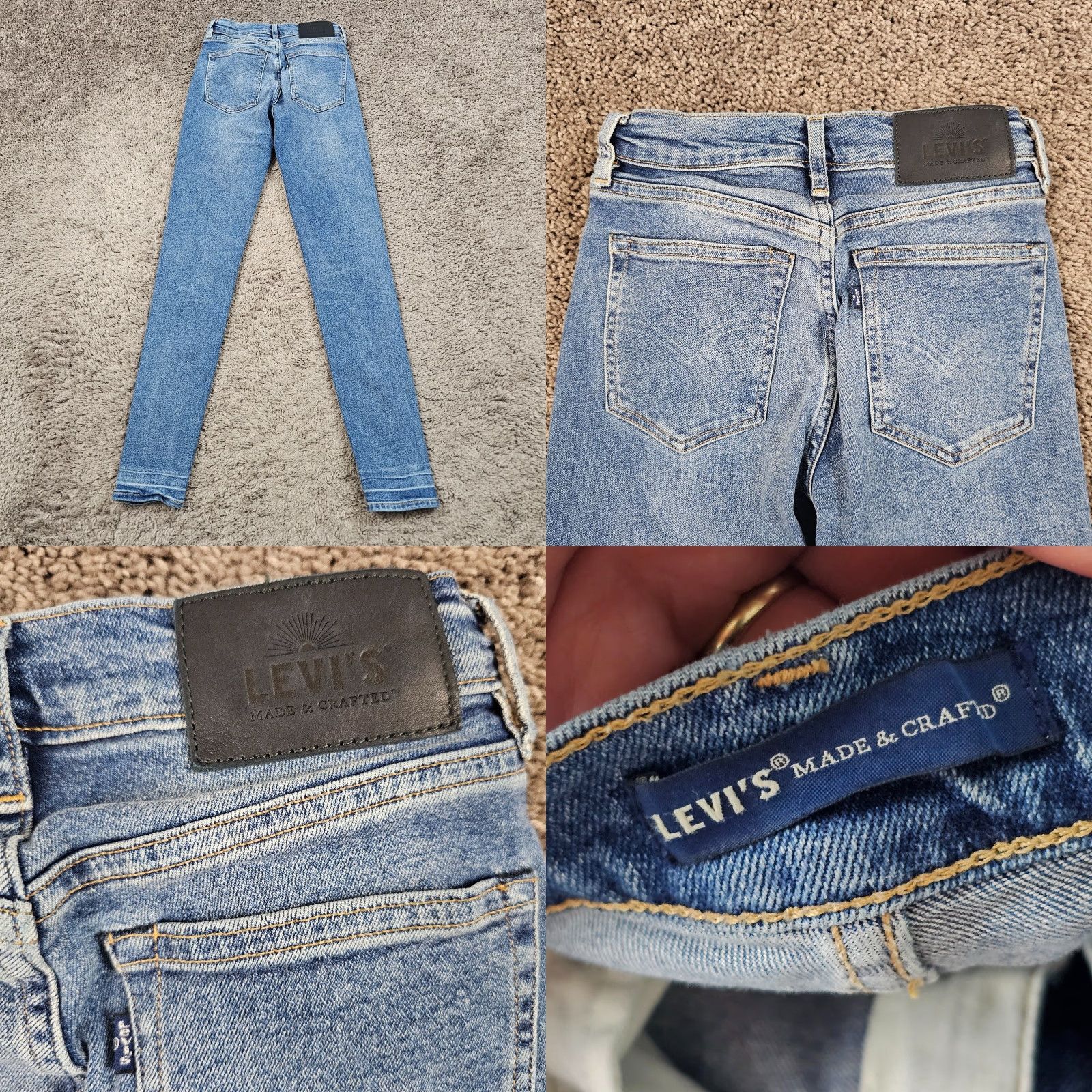 Levi's VINTAGE Levi's Sliver High Skinny Jeans - Levi's Made & Crafted - Denim - 24x29 - Blue - Women - Stretch - Japanese Denim - 21x29 Waist/Inseam Size 42" / US 20 - 8 Thumbnail