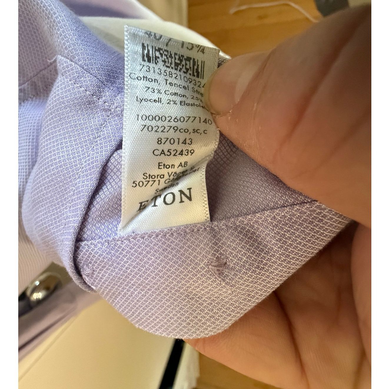 Eton Eton Contemporary Dress Shirt Men 40/15.5 Lavender Purple Size US S / EU 44-46 / 1 - 5 Thumbnail
