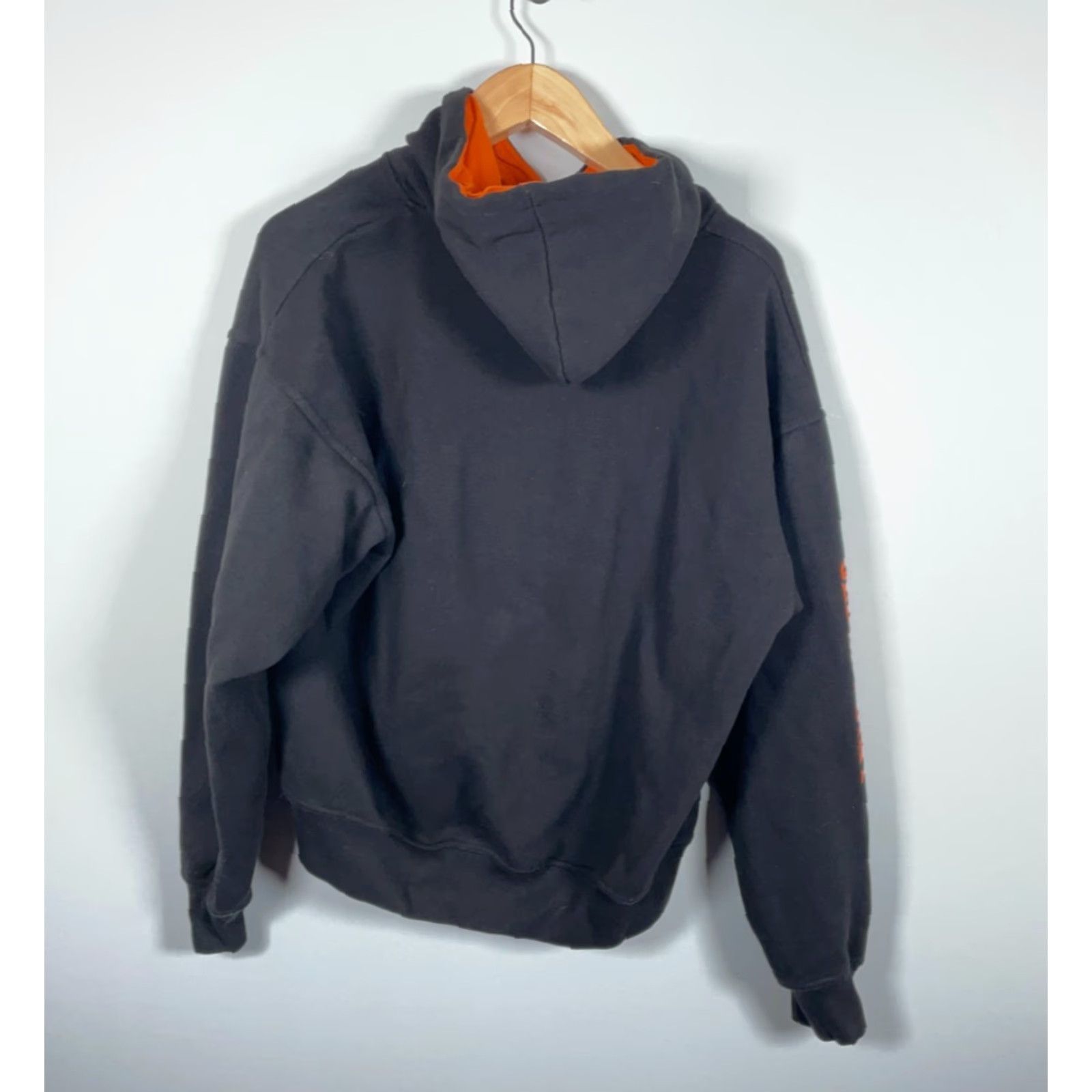 Vintage VINTAGE Cedar Point Steel Vengeance 1/4 Zip Hoodie Adult Large Black Embroidered Men Pullover Hooded Casual Sweatshirt Size US L / EU 52-54 / 3 - 2 Thumbnail