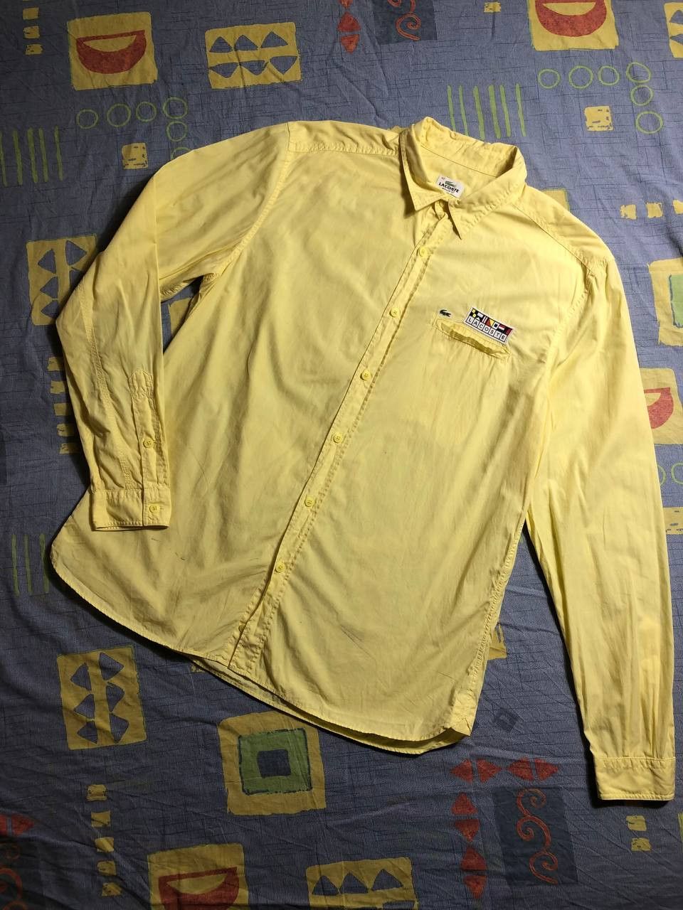 Japanese Brand × Lacoste × Vintage Vintage 90's Lacoste Shirts Short Sleeve Single Pocket Size US L / EU 52-54 / 3 - 4 Thumbnail