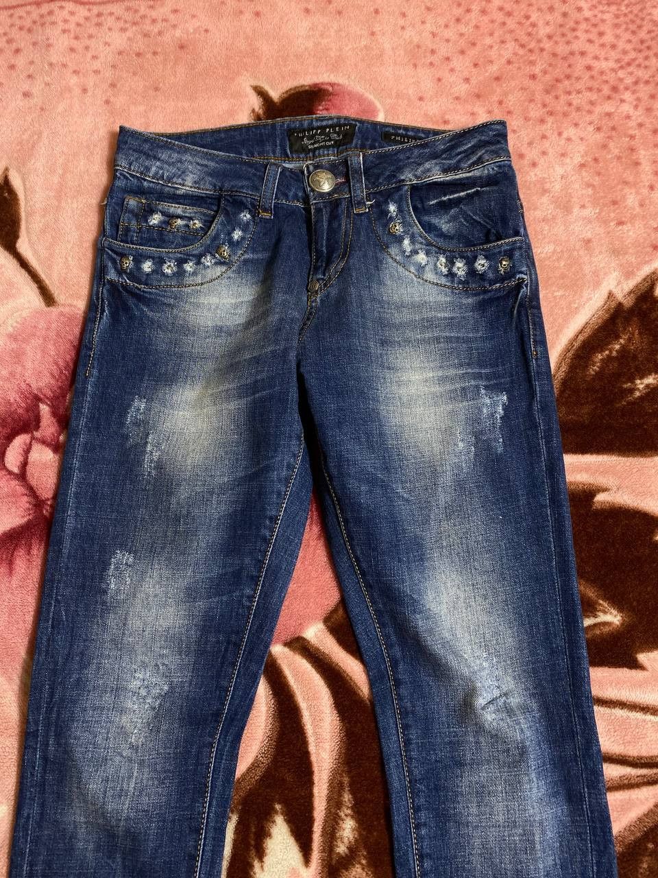 Japanese Brand × Philipp Plein Jeans Dirty Pants faded crash denim thrashed y2k distressed Size US 26 / EU 42 - 8 Thumbnail