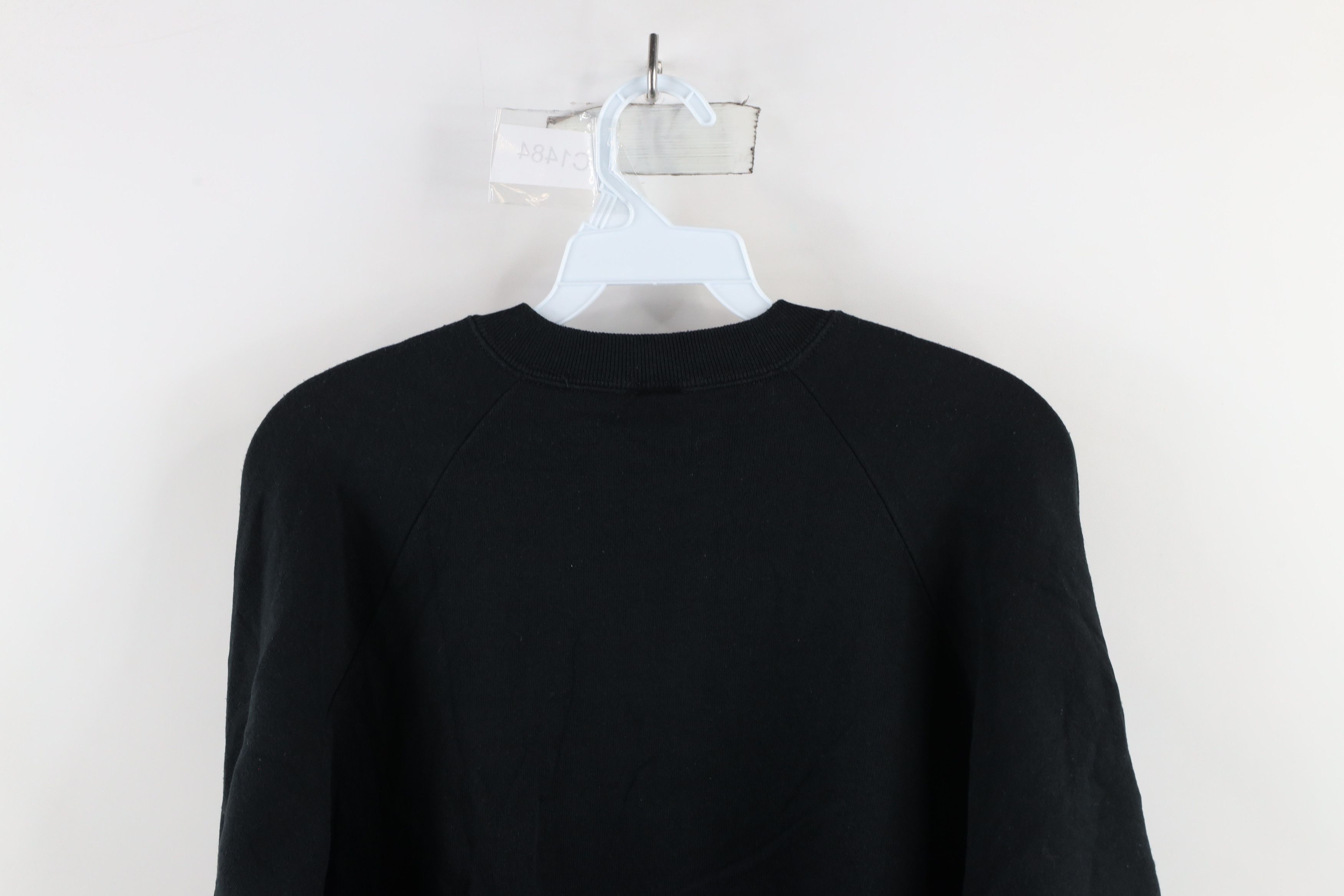 Vintage Vintage 90s Streetwear Kitten Crewneck Sweatshirt Black USA Size XL / US 12-14 / IT 48-50 - 9 Thumbnail