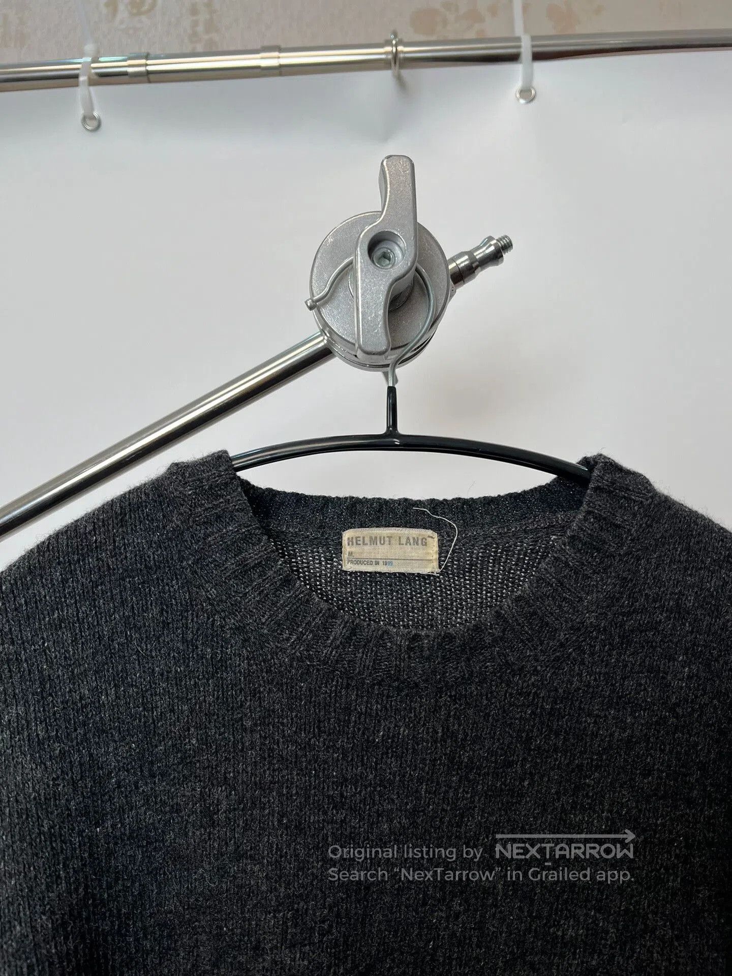 Helmut Lang Helmut Lang 1999AW Gray Wool Sweater. Size US M / EU 48-50 / 2 - 3 Thumbnail