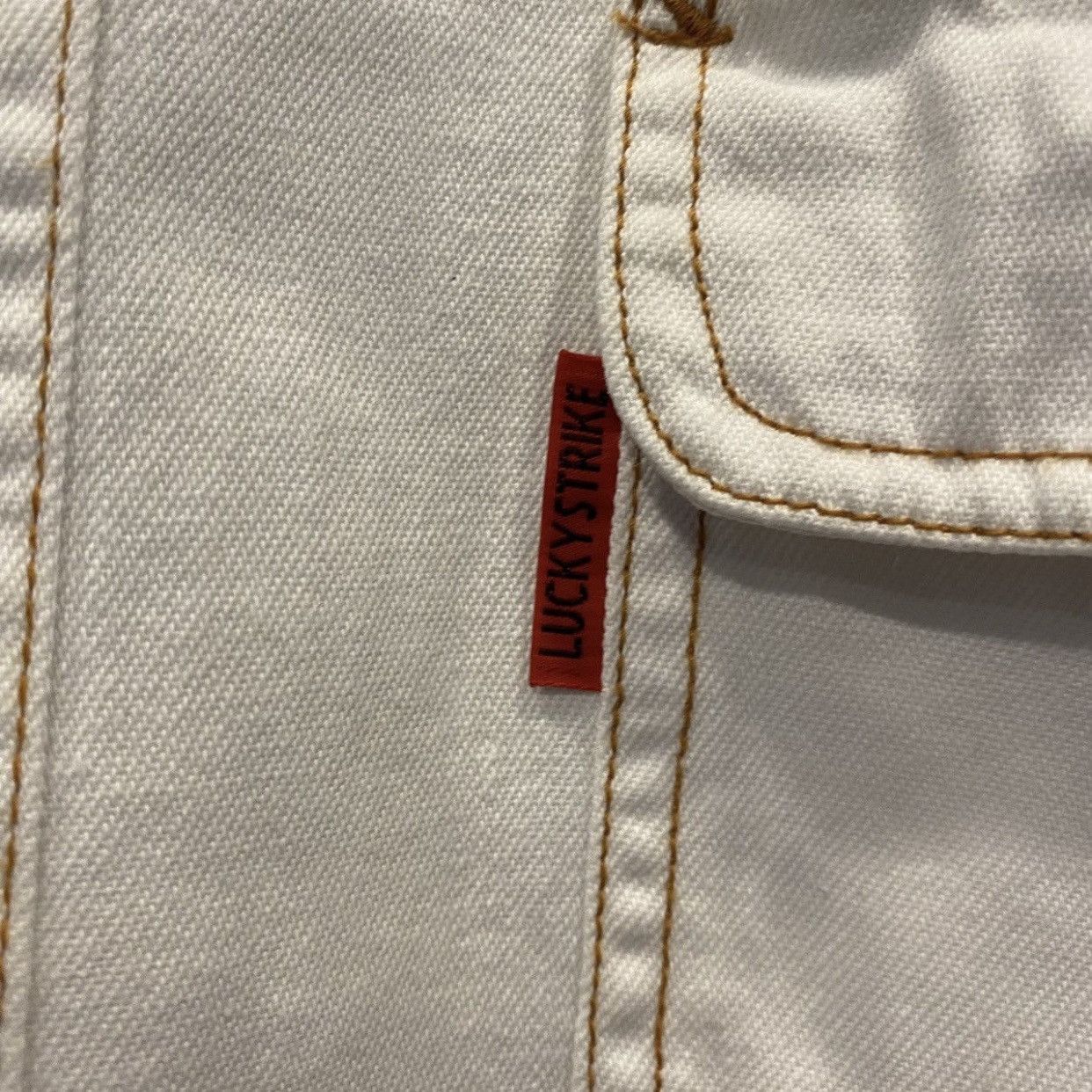 Vintage VTG 90s Lucky Strike denim shirt for bloodshoji Size US L / EU 52-54 / 3 - 7 Thumbnail