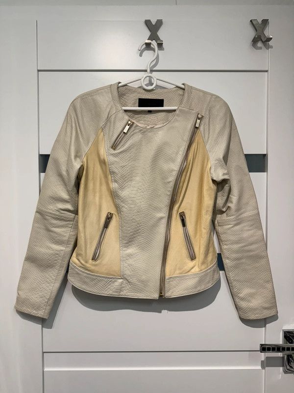 Donna Karan Donna leather jacket 38 M ponytail lambskin leather jacket Size M / US 6-8 / IT 42-44 - 1 Thumbnail