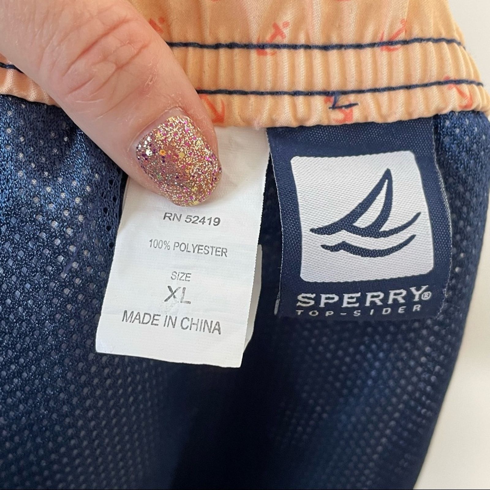Sperry Sperry navy & pink flamingo print swim trunks size XL Size US 38 / EU 54 - 5 Thumbnail