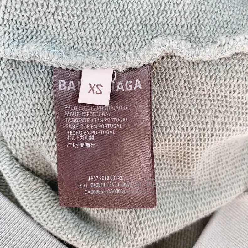 Balenciaga Balenciaga Green Hooded Sweatshirt Size US XS / EU 42 / 0 - 5 Thumbnail