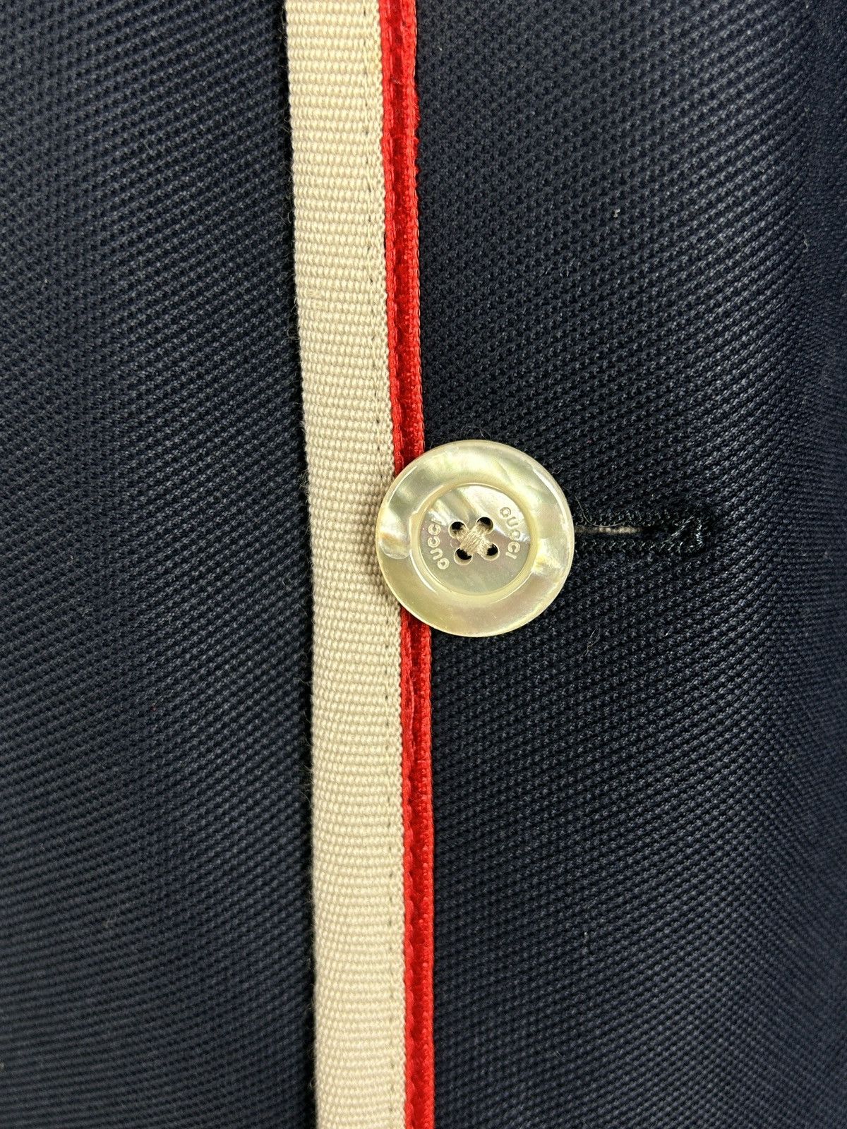 Gucci Gucci Navy Shark And Gucci Logo Pool Patch Blazer Jacket 50 Size US M / EU 48-50 / 2 - 5 Thumbnail