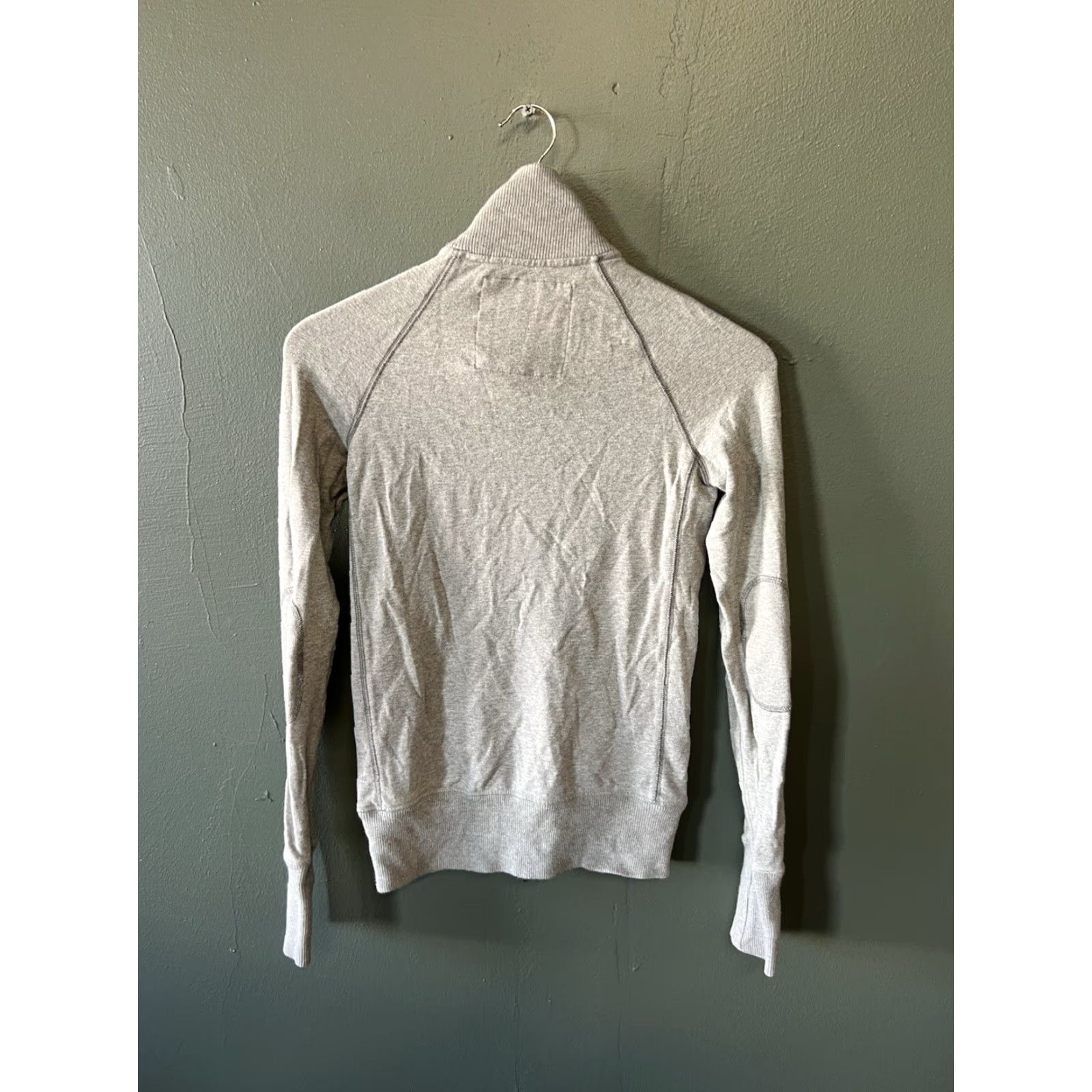 Abercrombie & Fitch Abercrombie & Fitch Womens Gray Long Sleeve Full Zip Sweater Size S Size S / US 4 / IT 40 - 2 Thumbnail