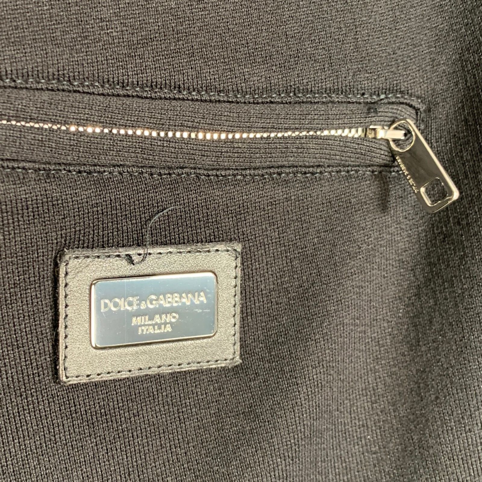 Dolce & Gabbana DOLCE & GABBANA Size 34 Black Cotton Joggers Casual Pants Size US 34 / EU 50 - 2 Thumbnail