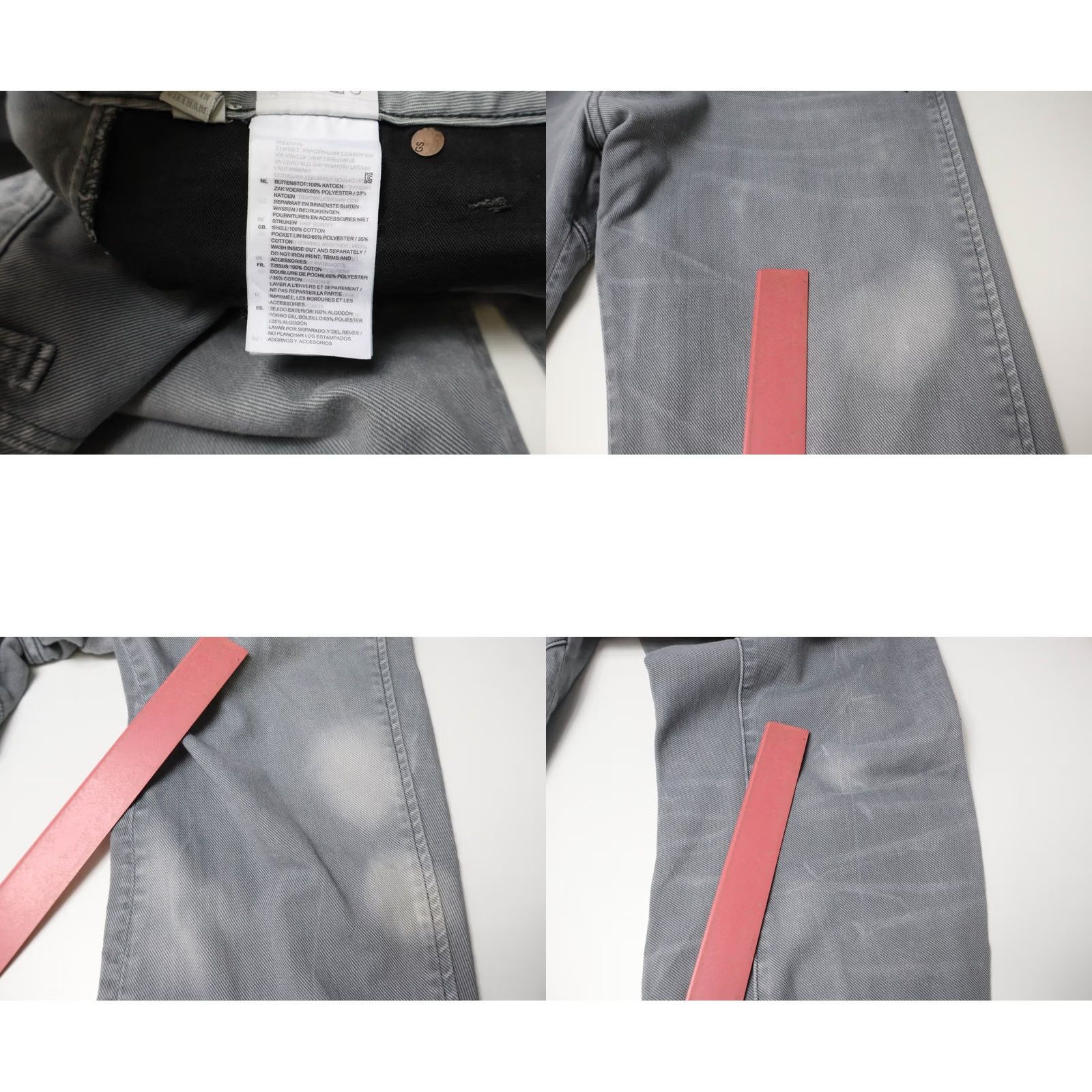 G-Star G-Star Arc 3D Slim Jeans Men's W29/L32 Grey Fade Whiskers Button Fly Jeans Slim Mens Size US 29 - 8 Thumbnail