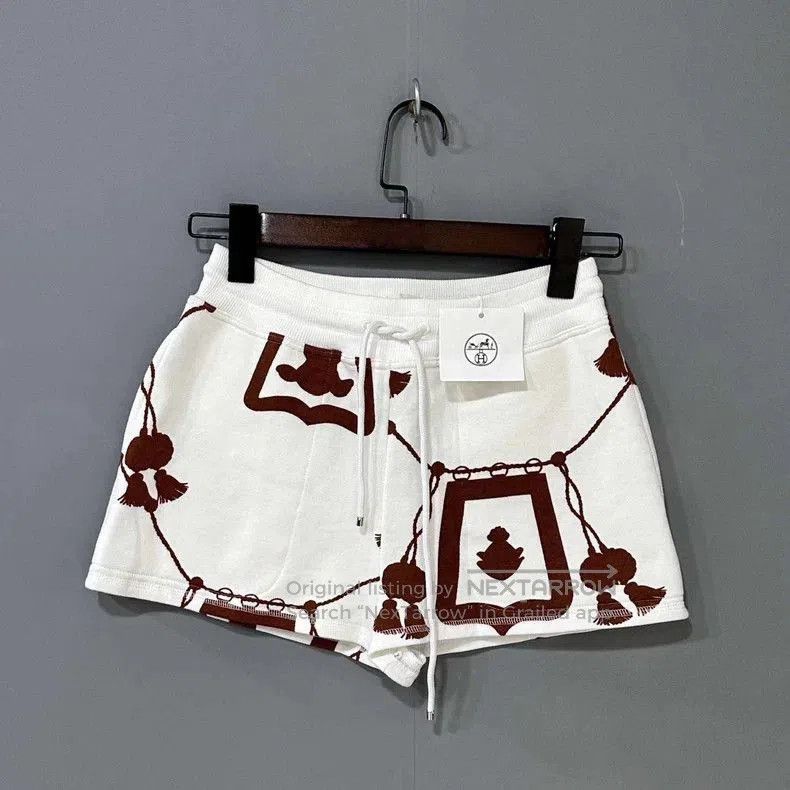 Hermes Hermes Street Print White Shorts. Size US 34 / EU 50 - 2 Thumbnail
