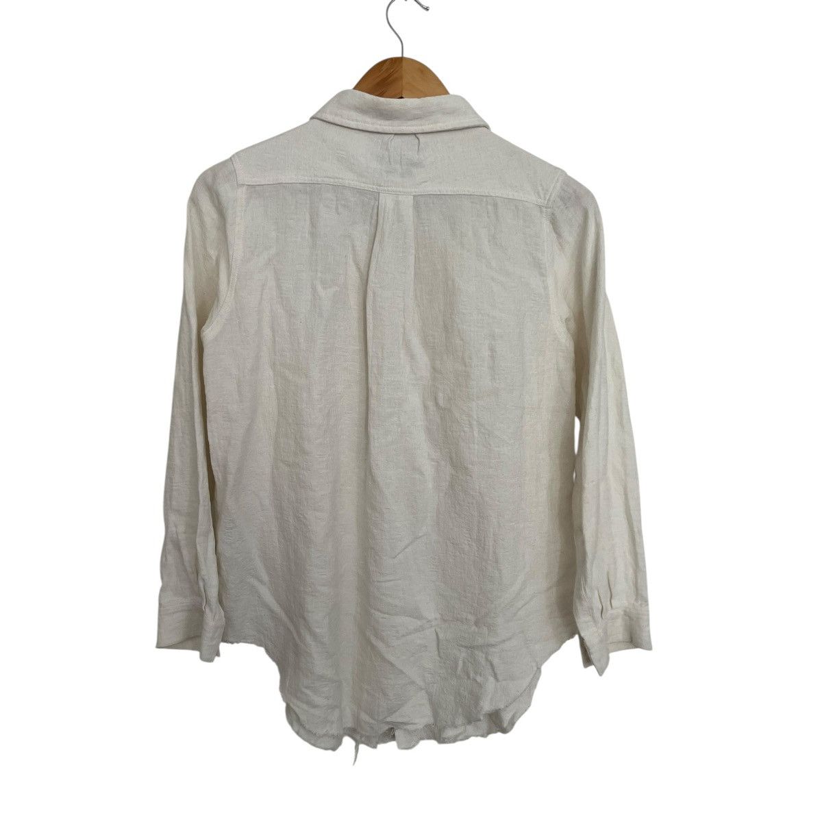 Japanese Brand Ditto catch raw linen patched shirt Size US S / EU 44-46 / 1 - 4 Thumbnail