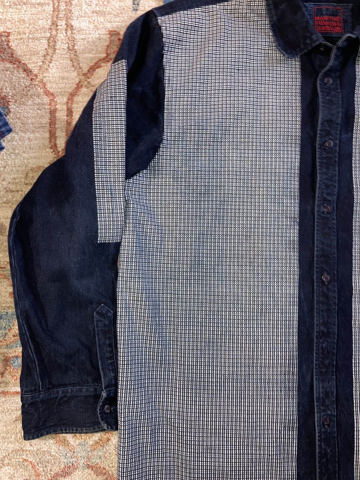 Marithe + Francois Girbaud × Vintage VTG Marithe Francois Girbaud Denim Shirt BAGGY FIT XXL Size US XXL / EU 58 / 5 - 3 Thumbnail